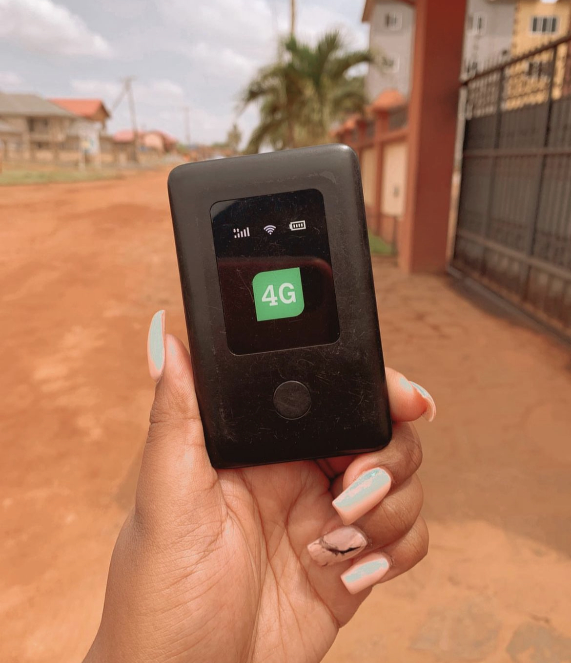 A mifi box used to internet in Ghana. 