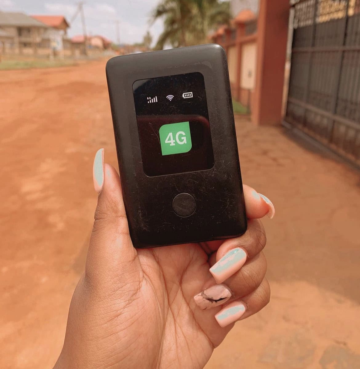 A mifi box used to internet in Ghana.