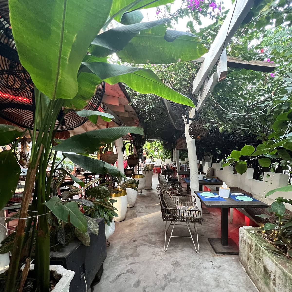 Bella Afrik, an outdoor Italian setting in Accra.