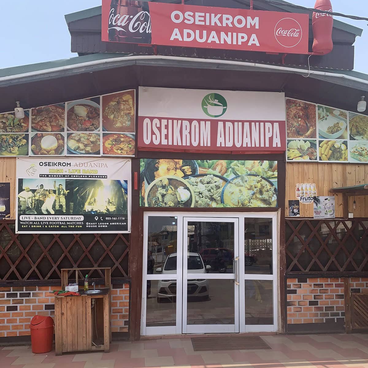 The storefront of Oseikrom Aduanipa.