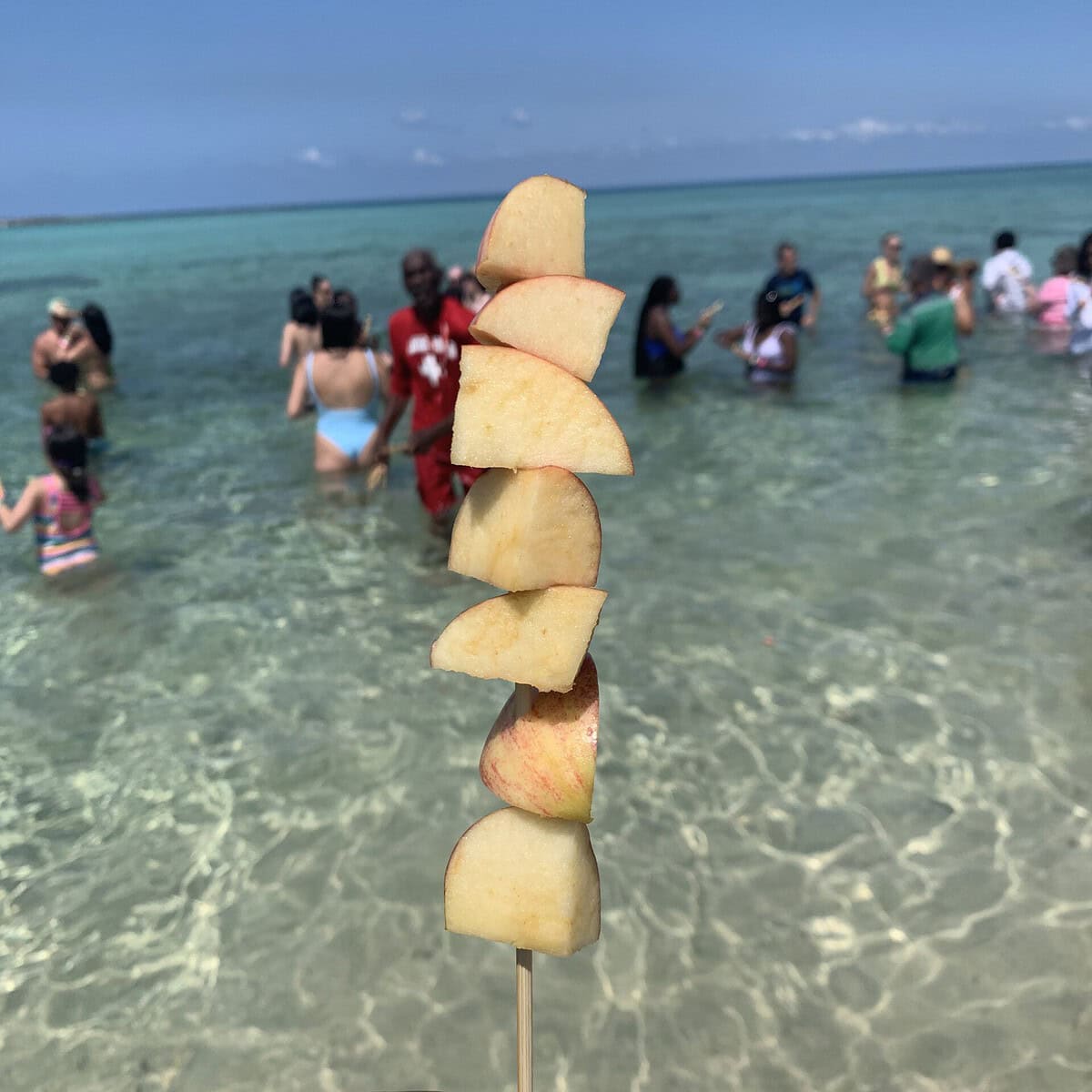 Apples on a stick. 