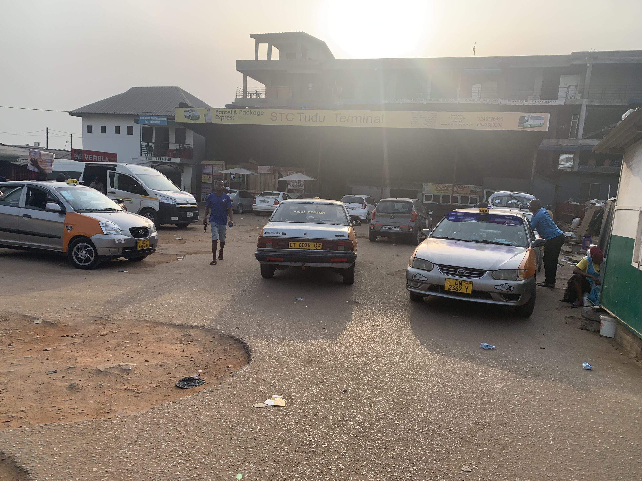 The STC Tudu bus station in Accra. 