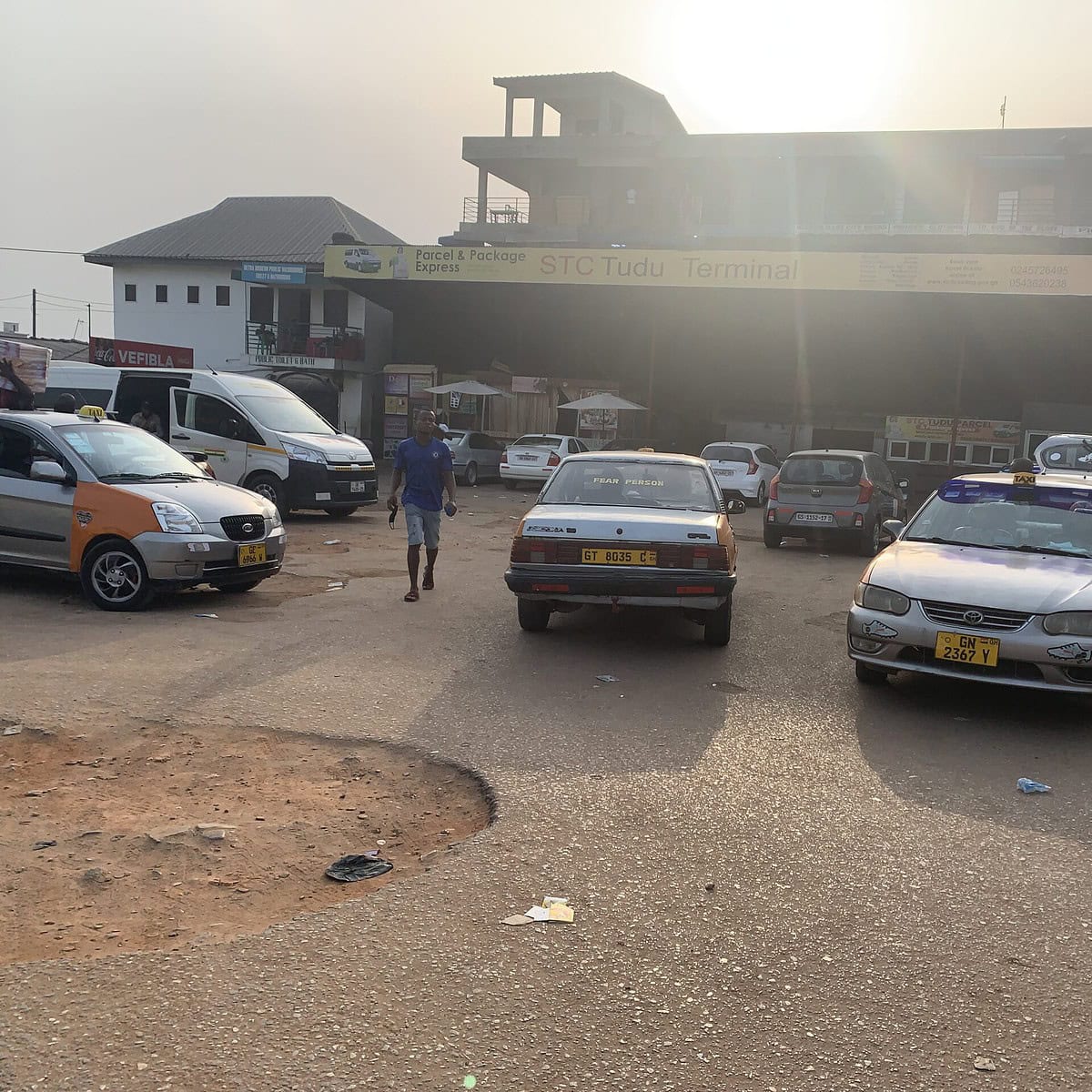 The STC Tudu bus station in Accra. 