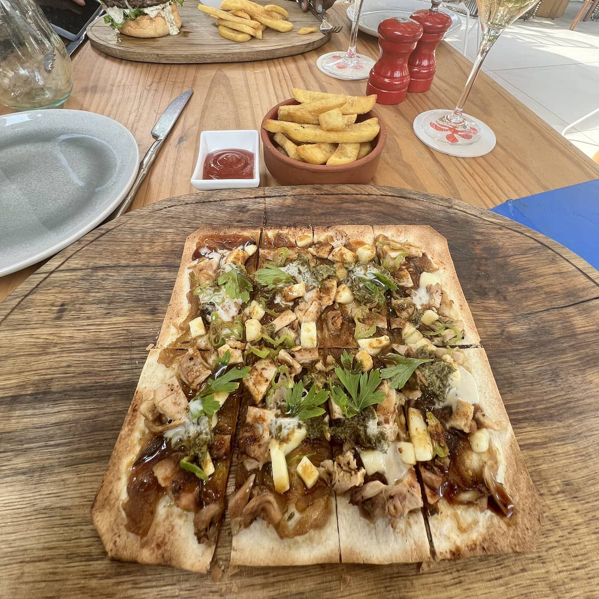 Chicken Flatbread at Vine Restaurant