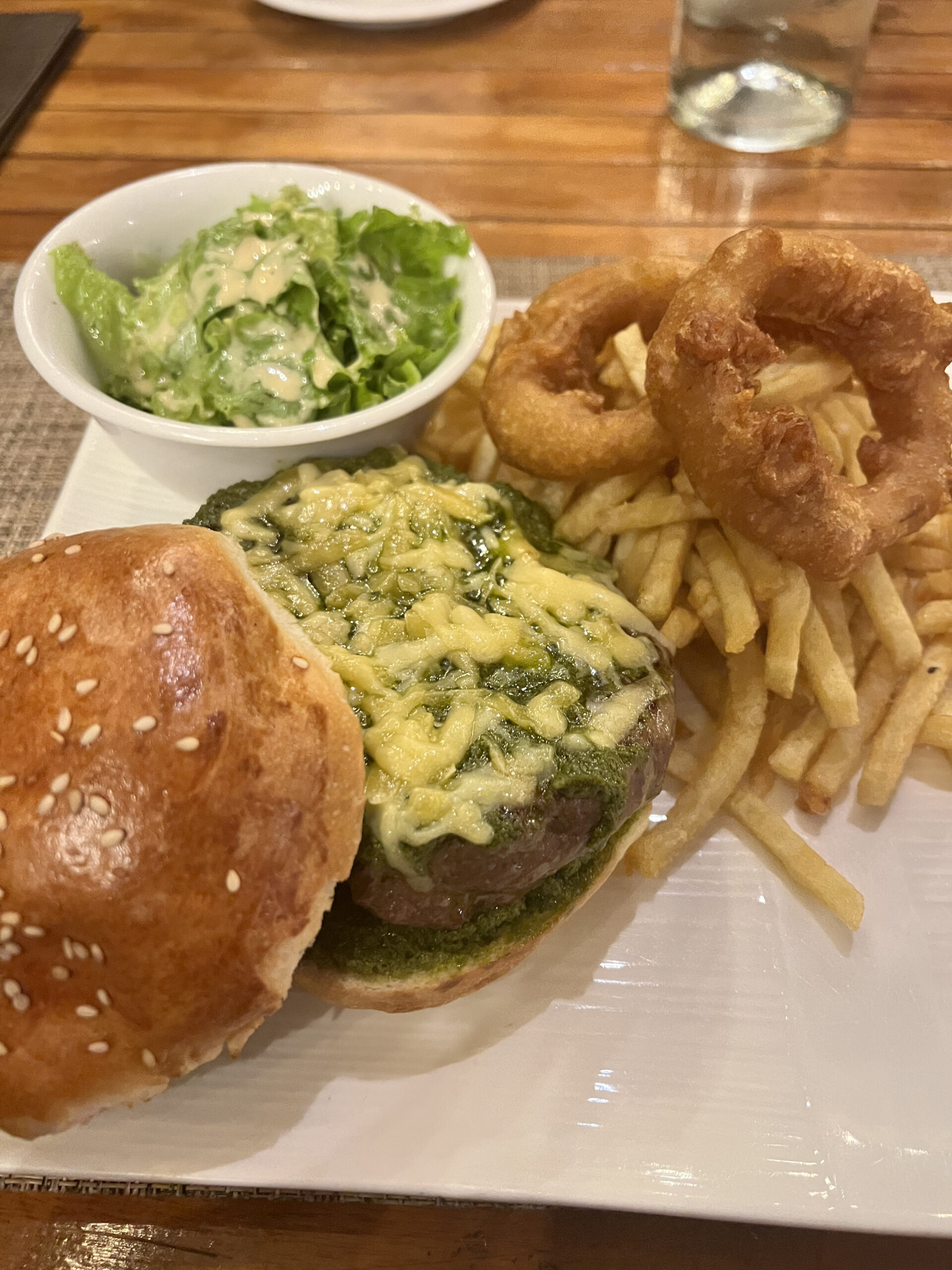 Burger and fries 