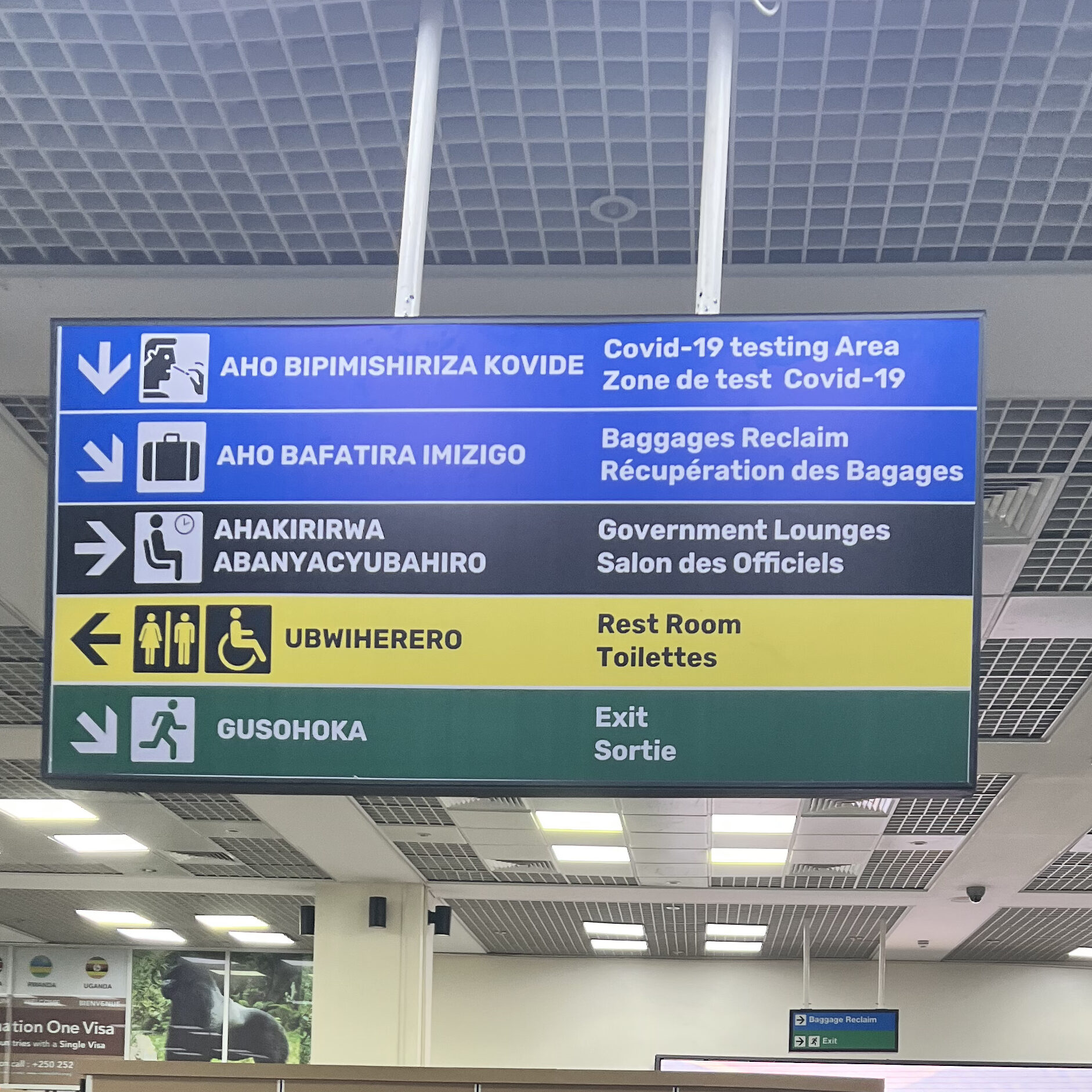 Airport signs