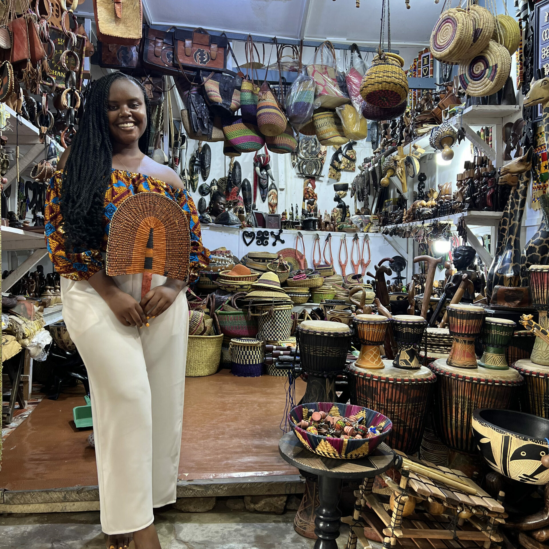 The Arts Center in Accra where you can buy different souvenirs. 