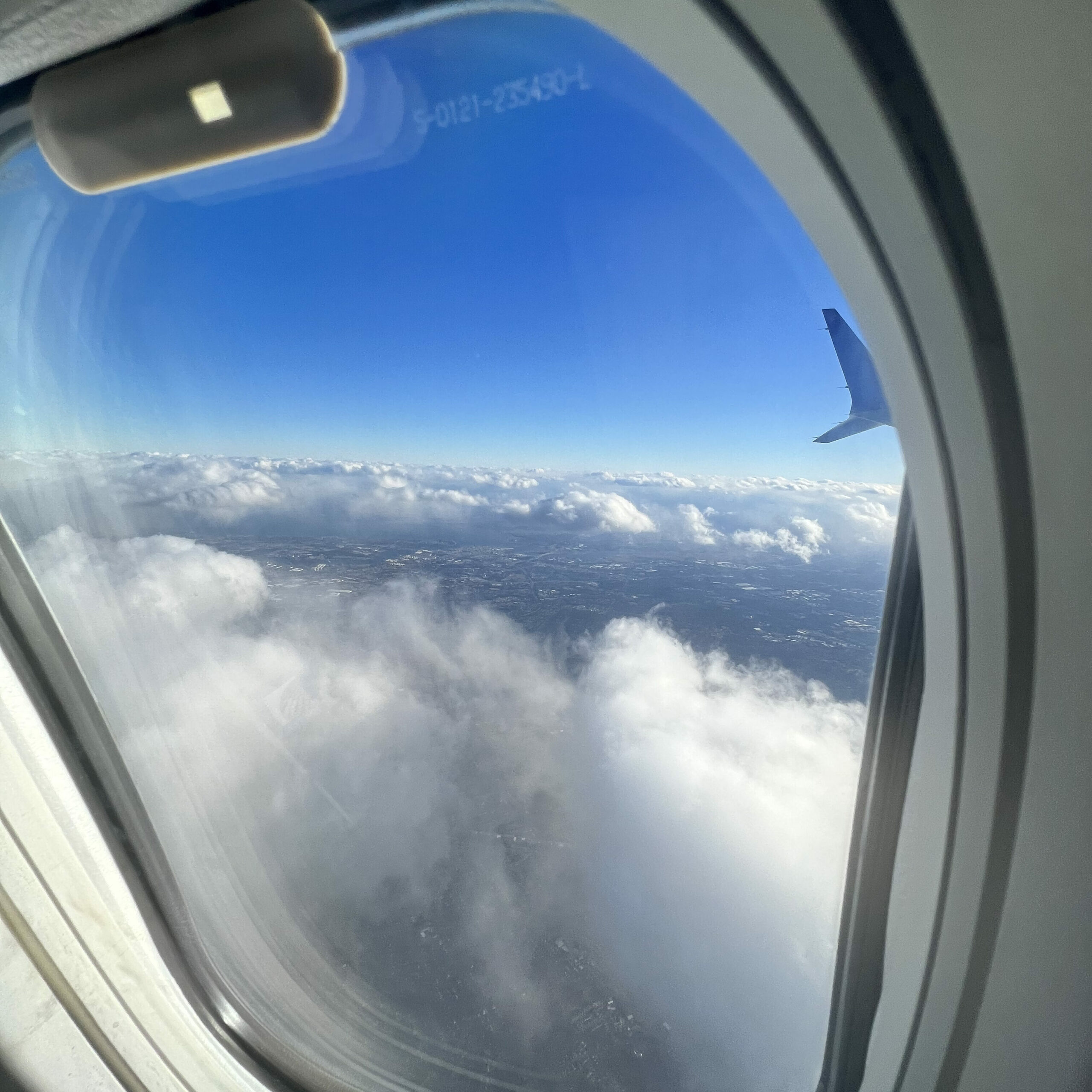 Window Seat of Airplane 