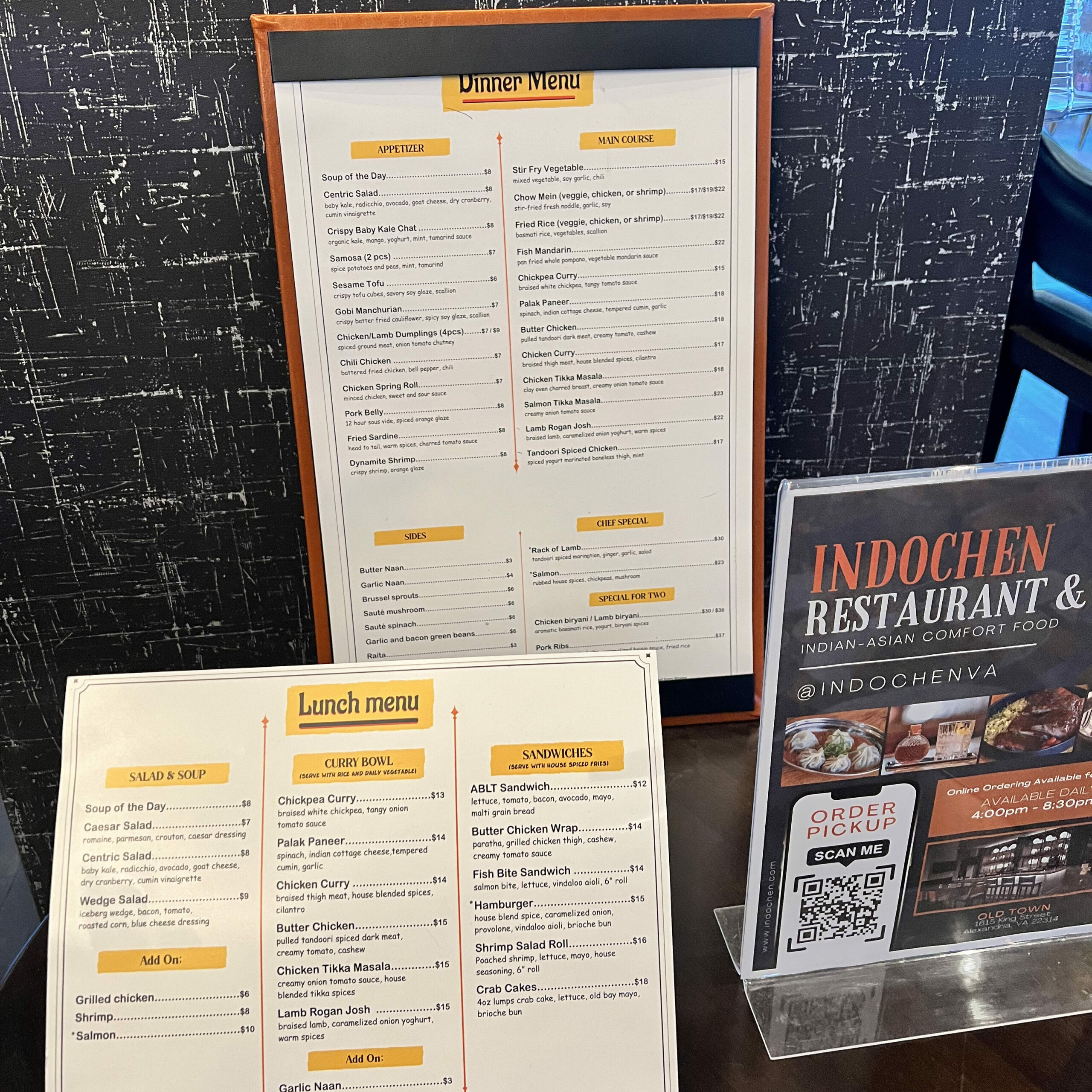 Lunch and Dinner Menu