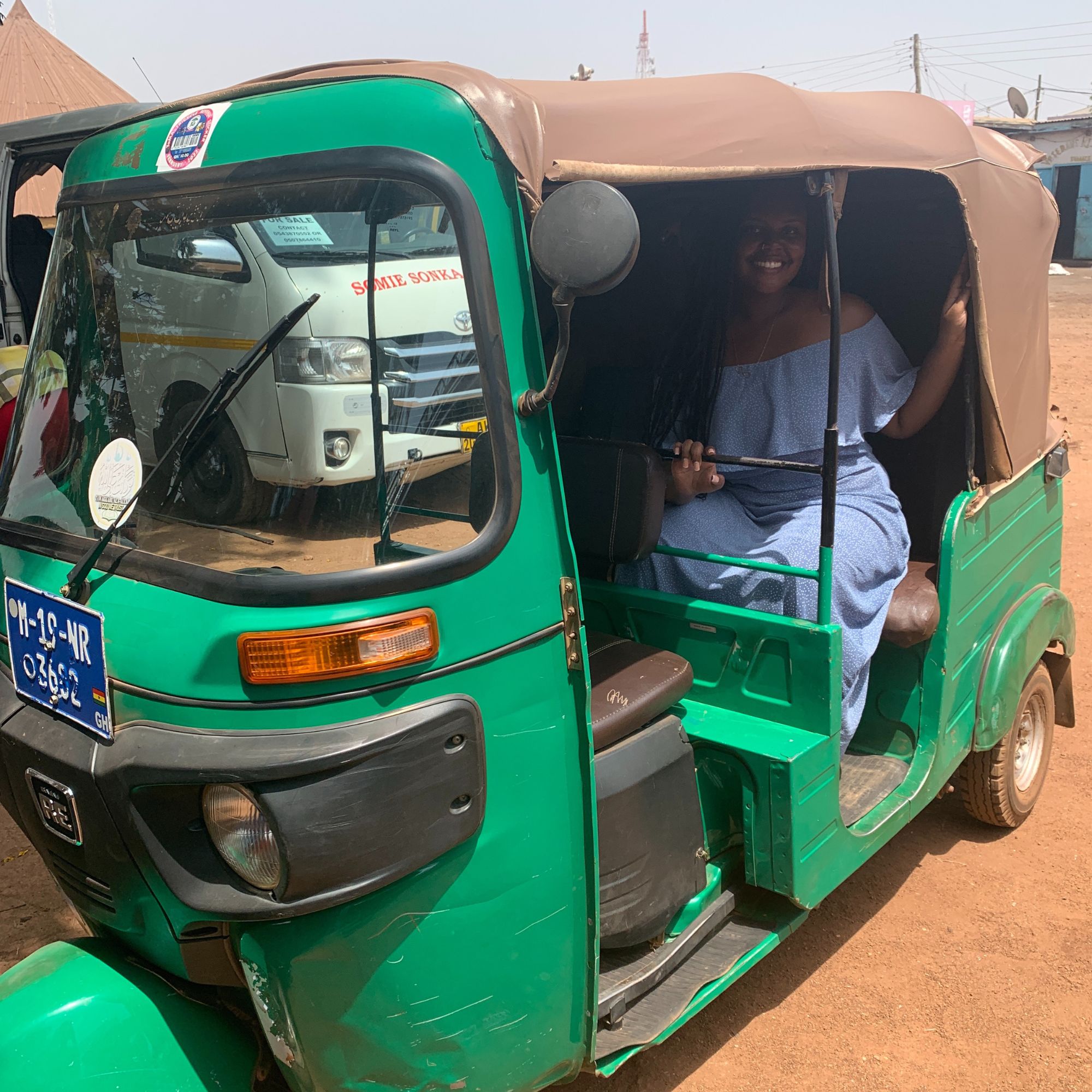 Riding A Tuk Tuk in Tamale 