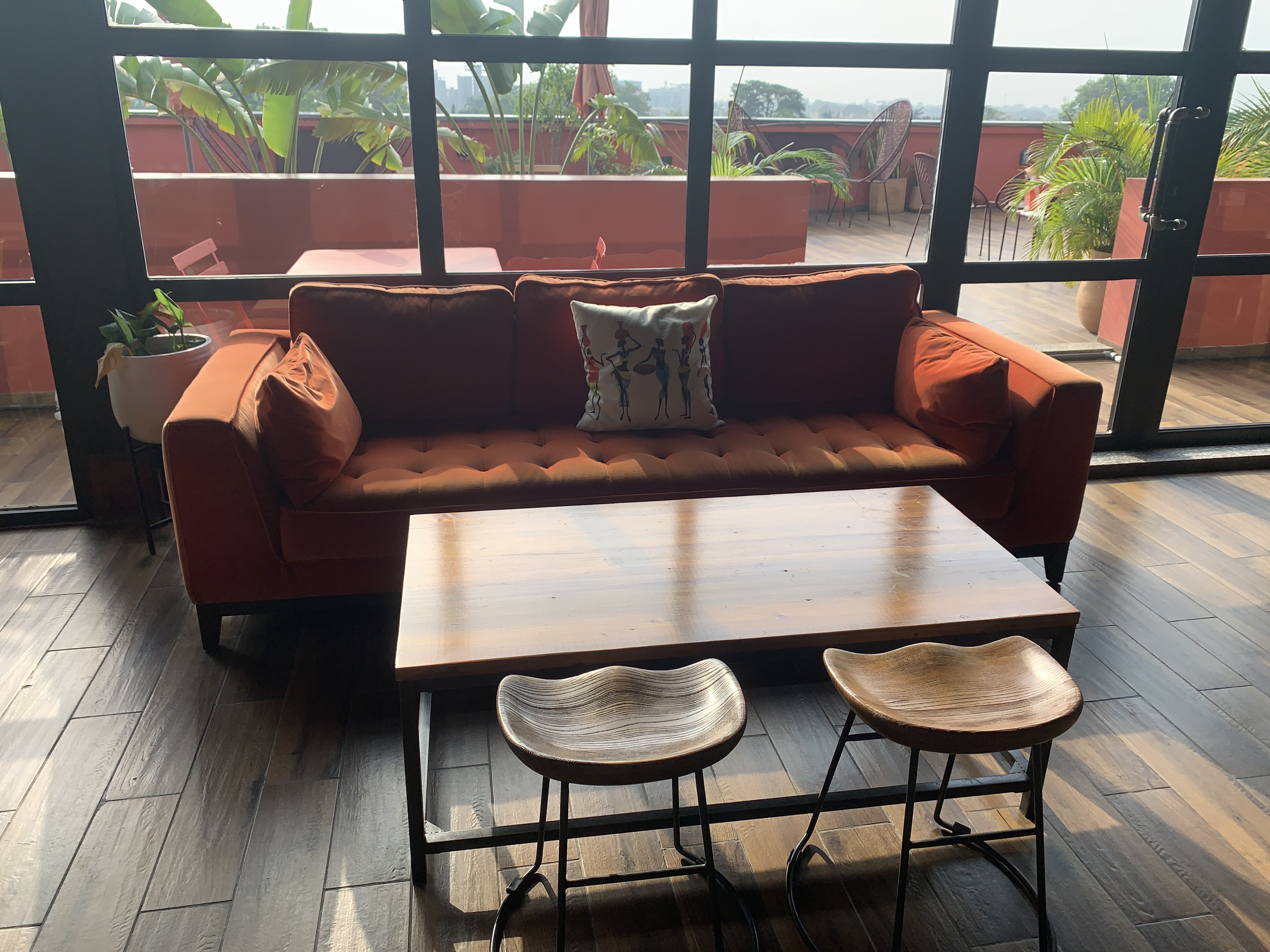Orange Couch - Kwae Terrace 