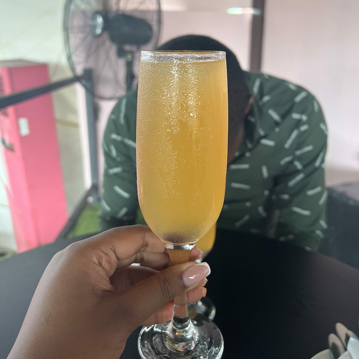 Glass of Mimosa 