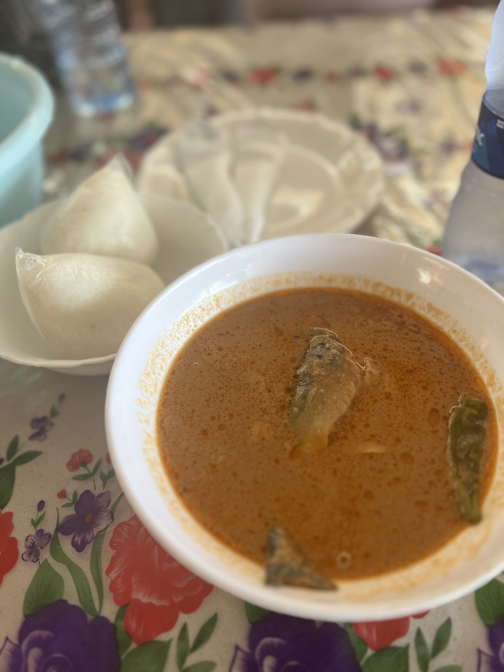 Groundbut Soup with Omotuo (Rice Balls)