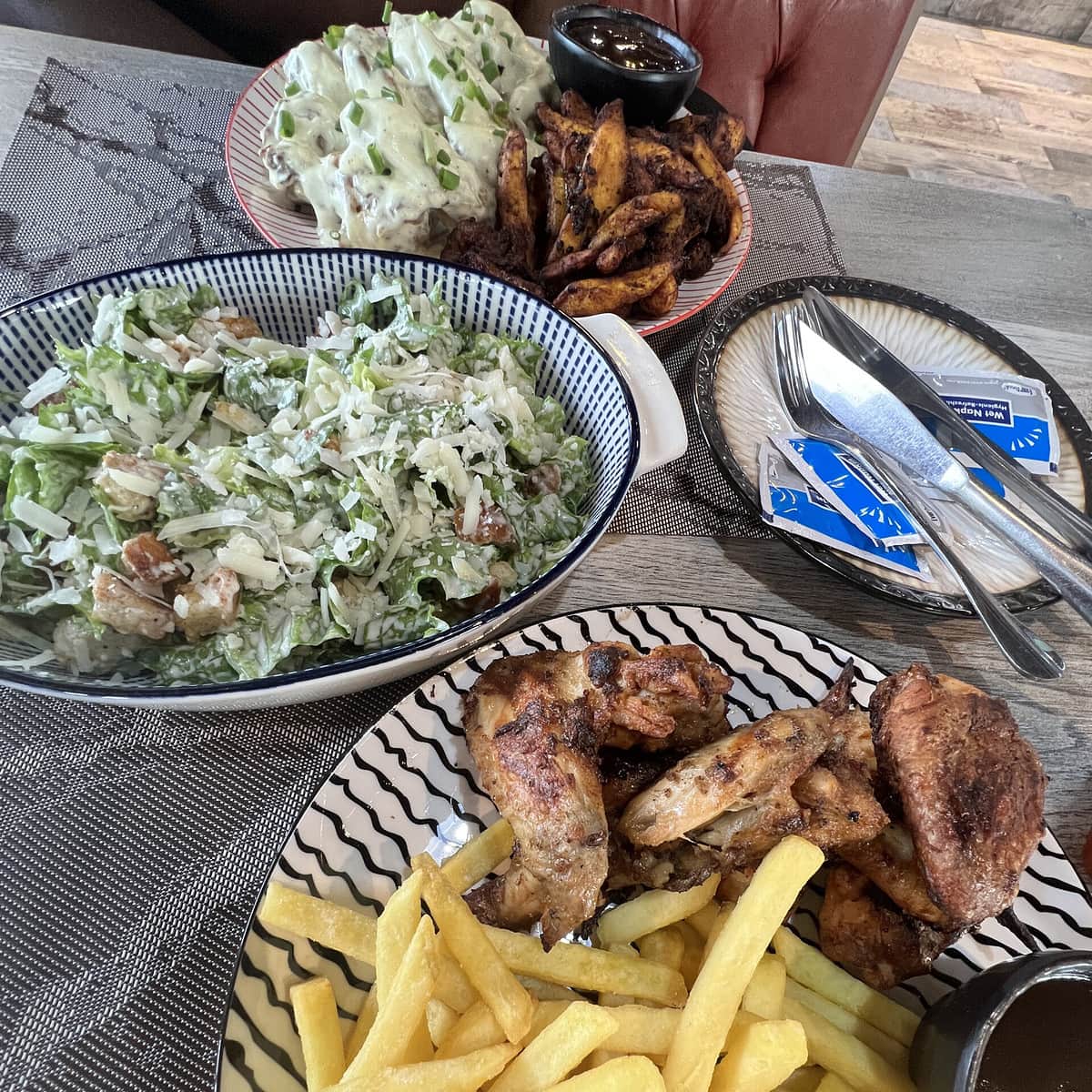 Wings and Fries Plate 