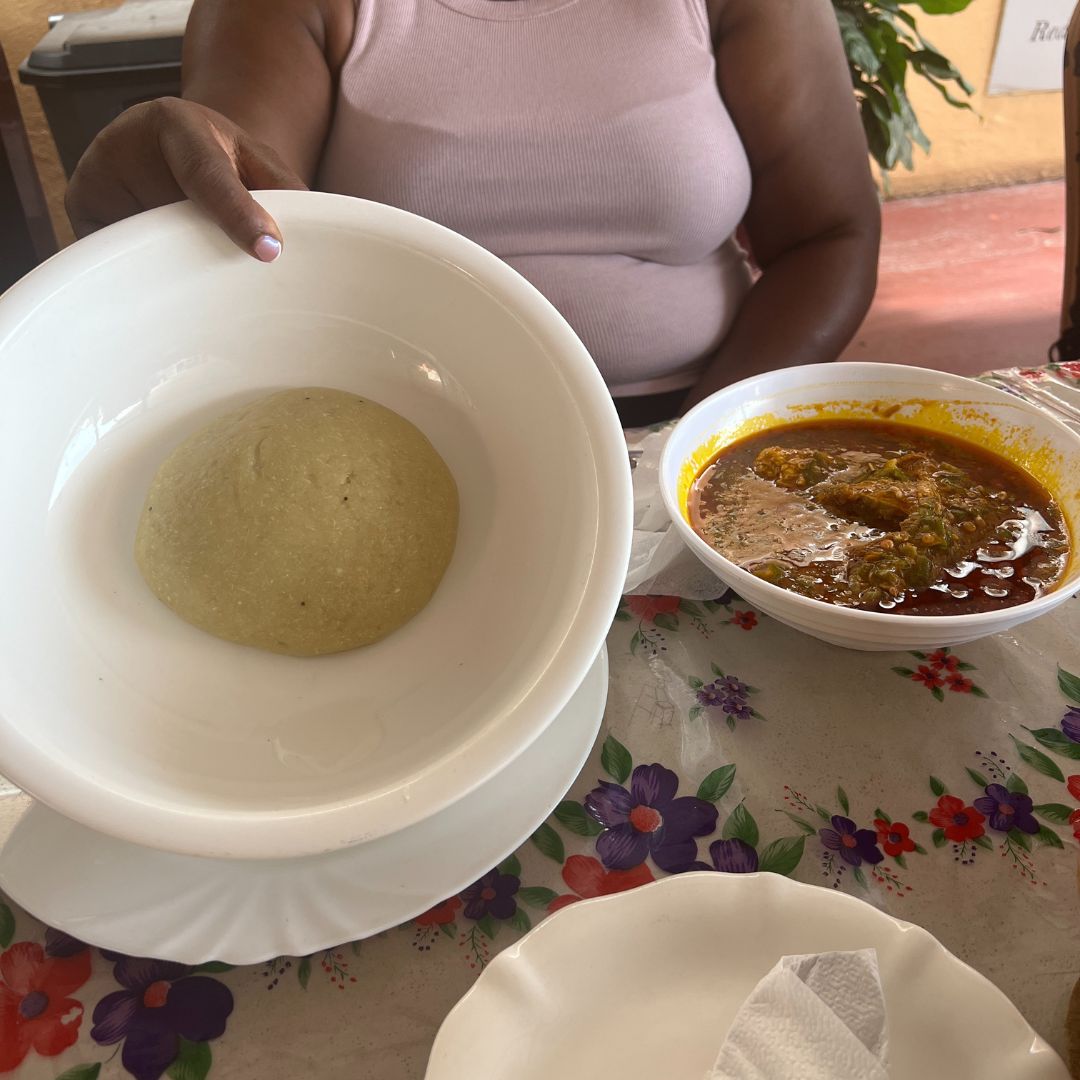 Fufu and Okra Stew