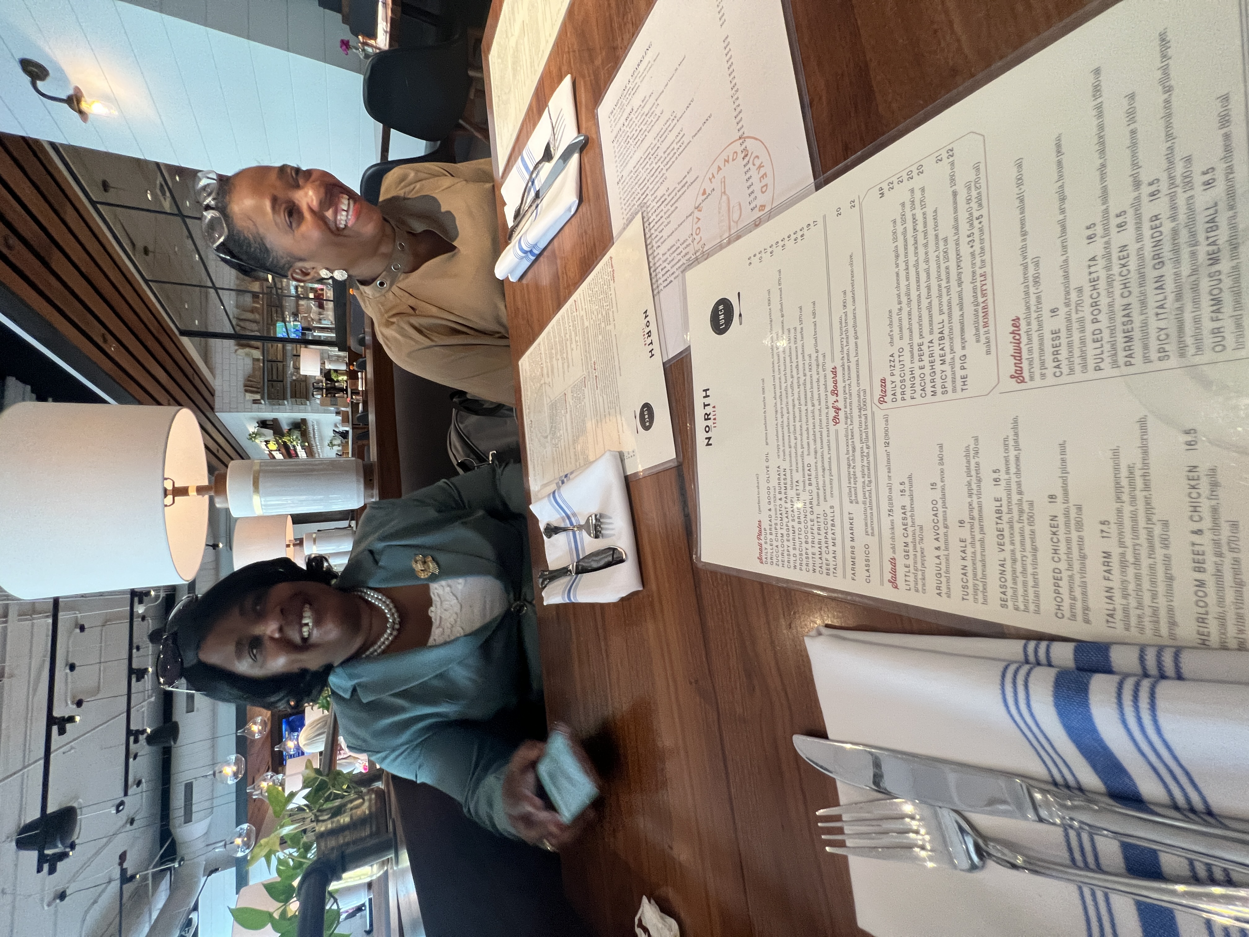 My mom and aunt at lunch 