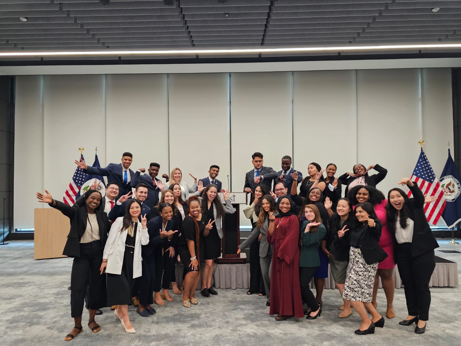 2021 Rangel Fellows on their first day of orientation