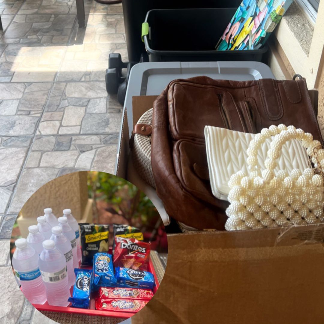 Packing Boxes and Snacks for the Movers 