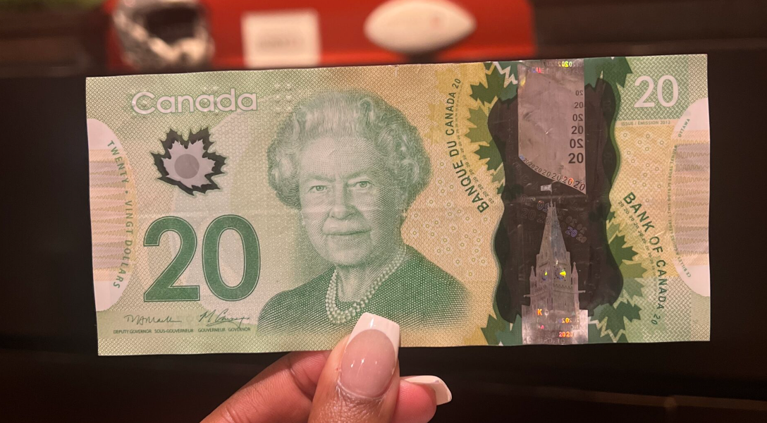 A $20 Canadian Bill 