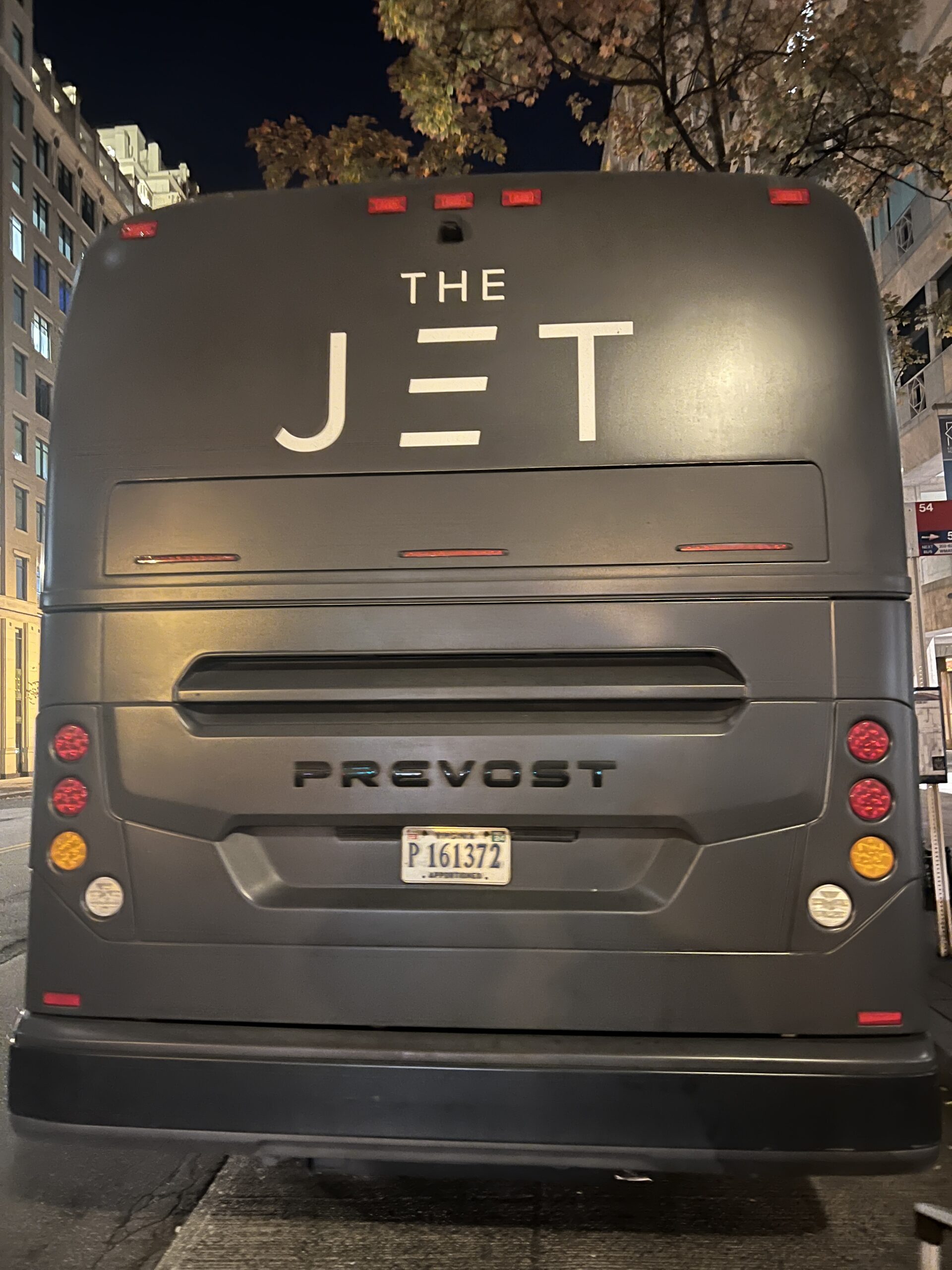 The Back of The Jet Bus