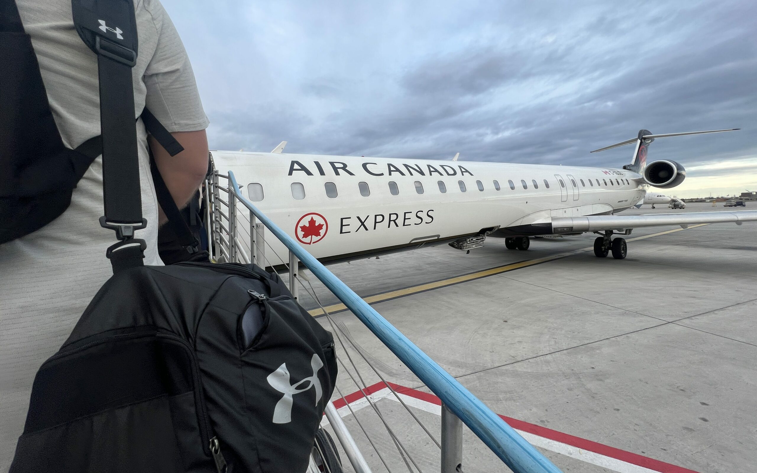 Boarding an Air Canada Flight 