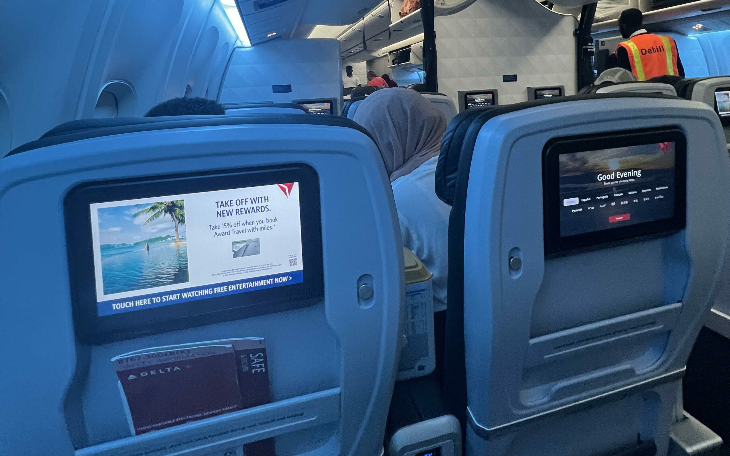 Delta flight seats 