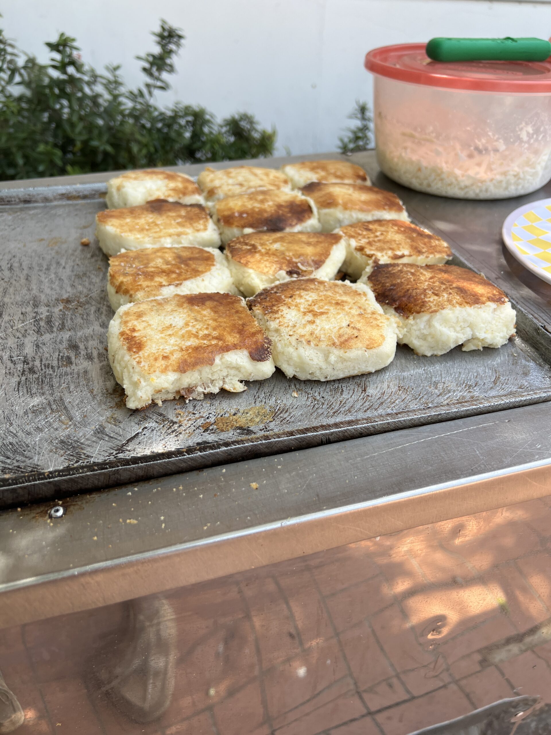 Chicken and Cheese Arepas