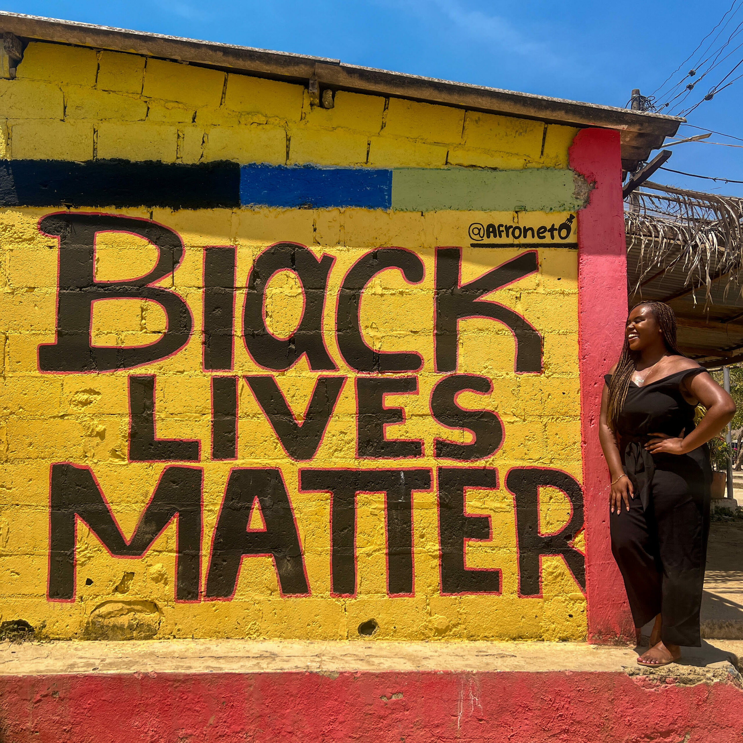 Black Lives Matter sign in Palenque 