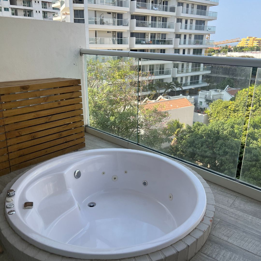 Personal Jacuzzi on Balcony 