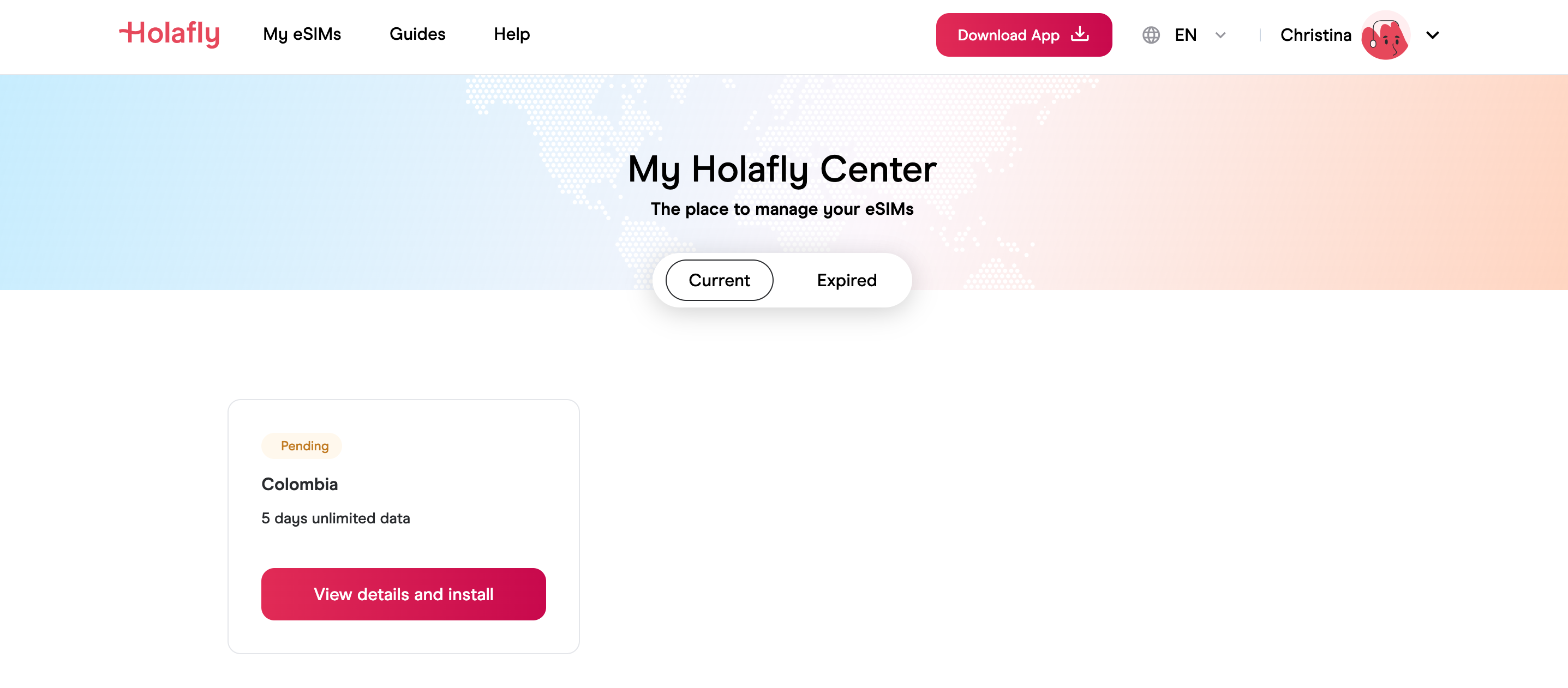 Holafly Platform Dashboard 