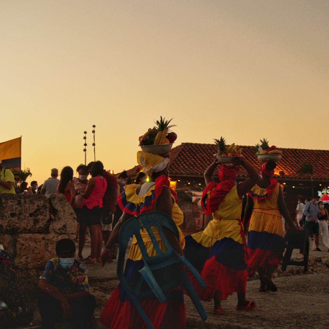 Palenqueras in Colombia 