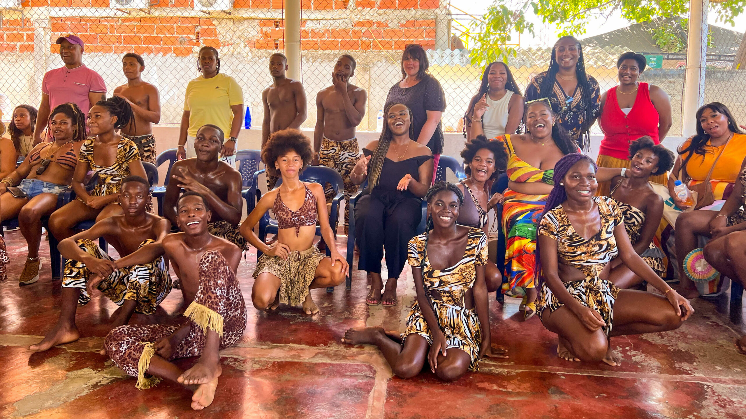 Christina Jane on a group tour with the dancers in Palenque 