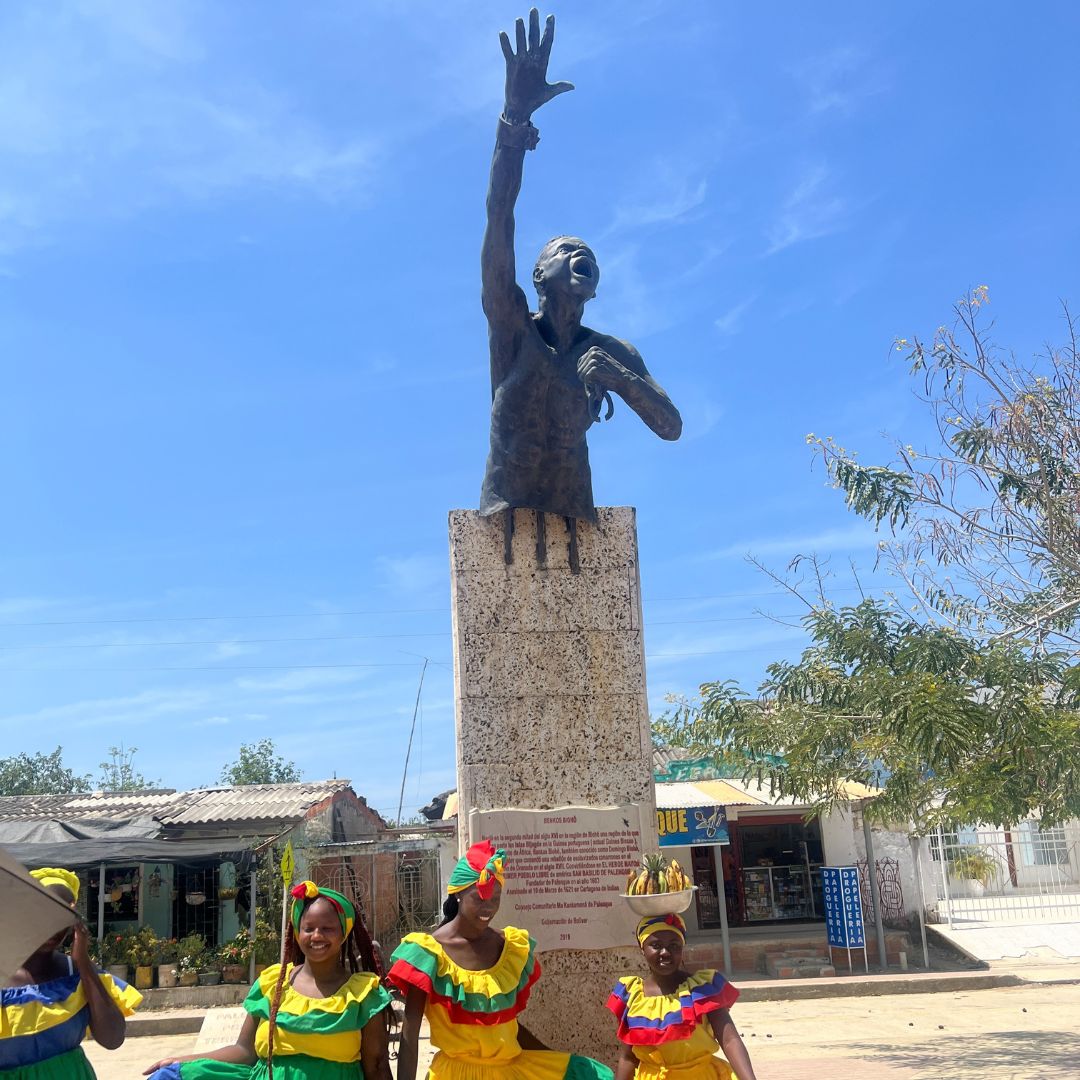 Statue of Benkos Bioho in Palenque 