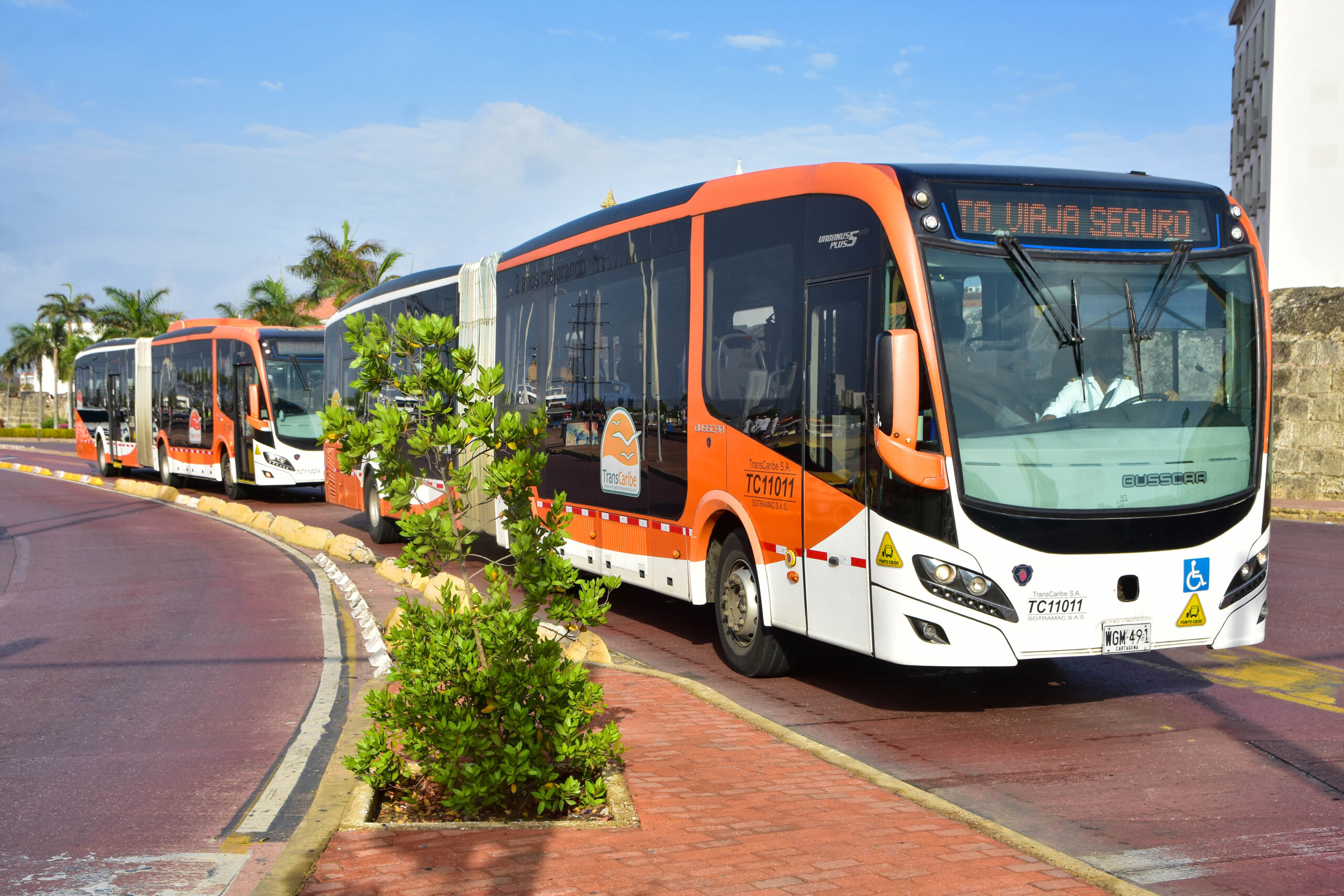 Transcaribe Bus in Cartagena 