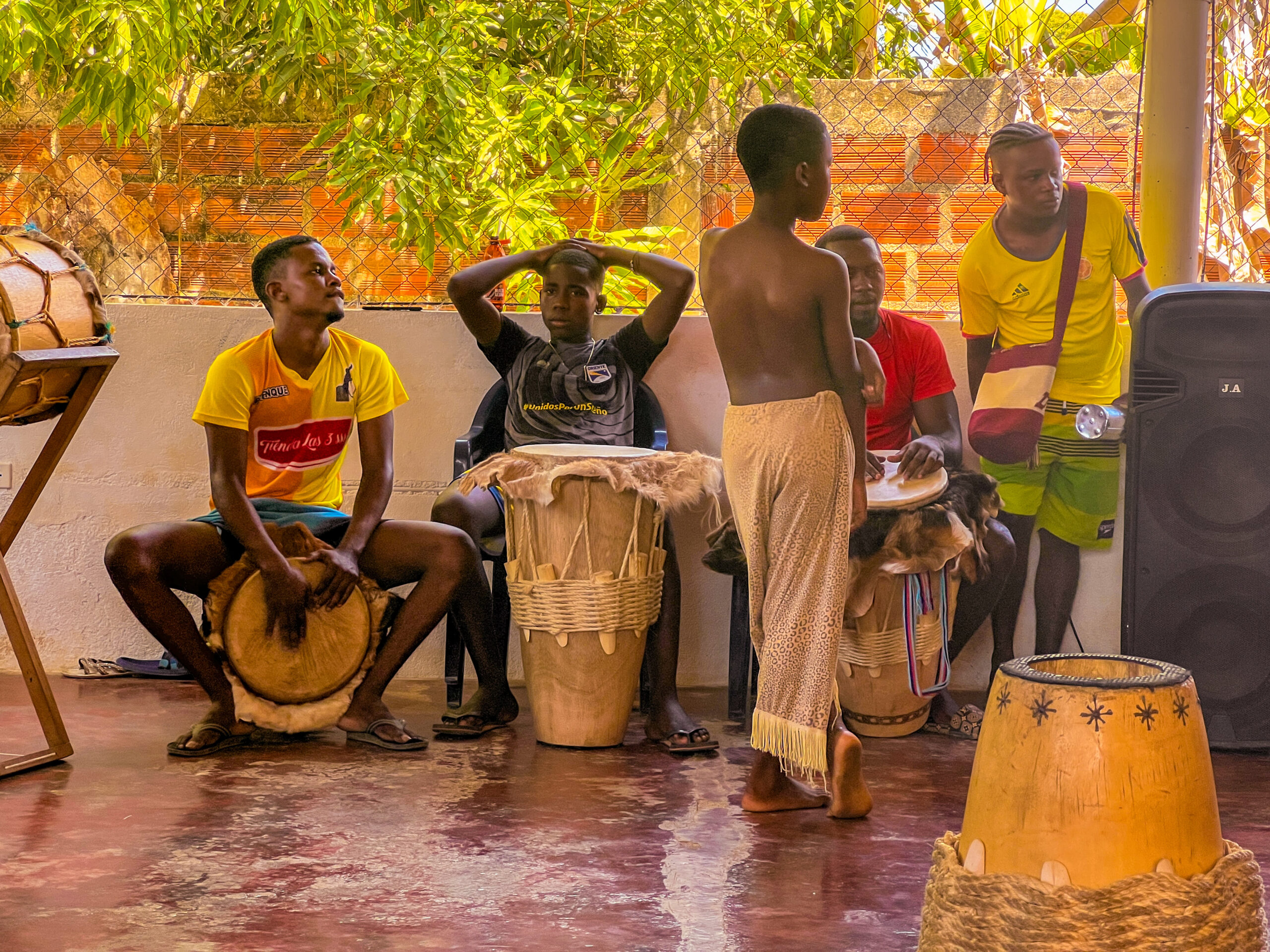 Drummers in Palenque 