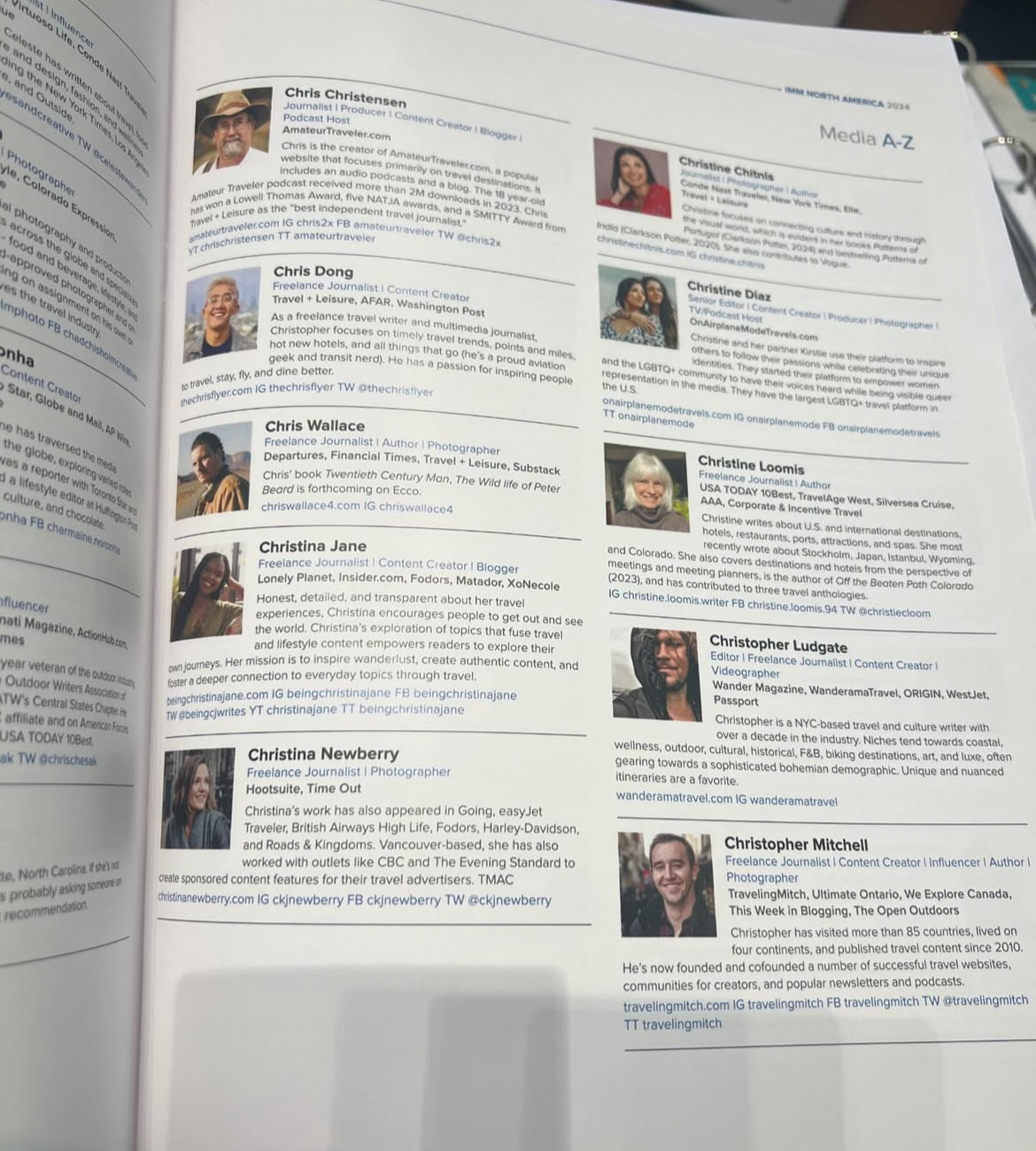 Christina featured in the media profile
