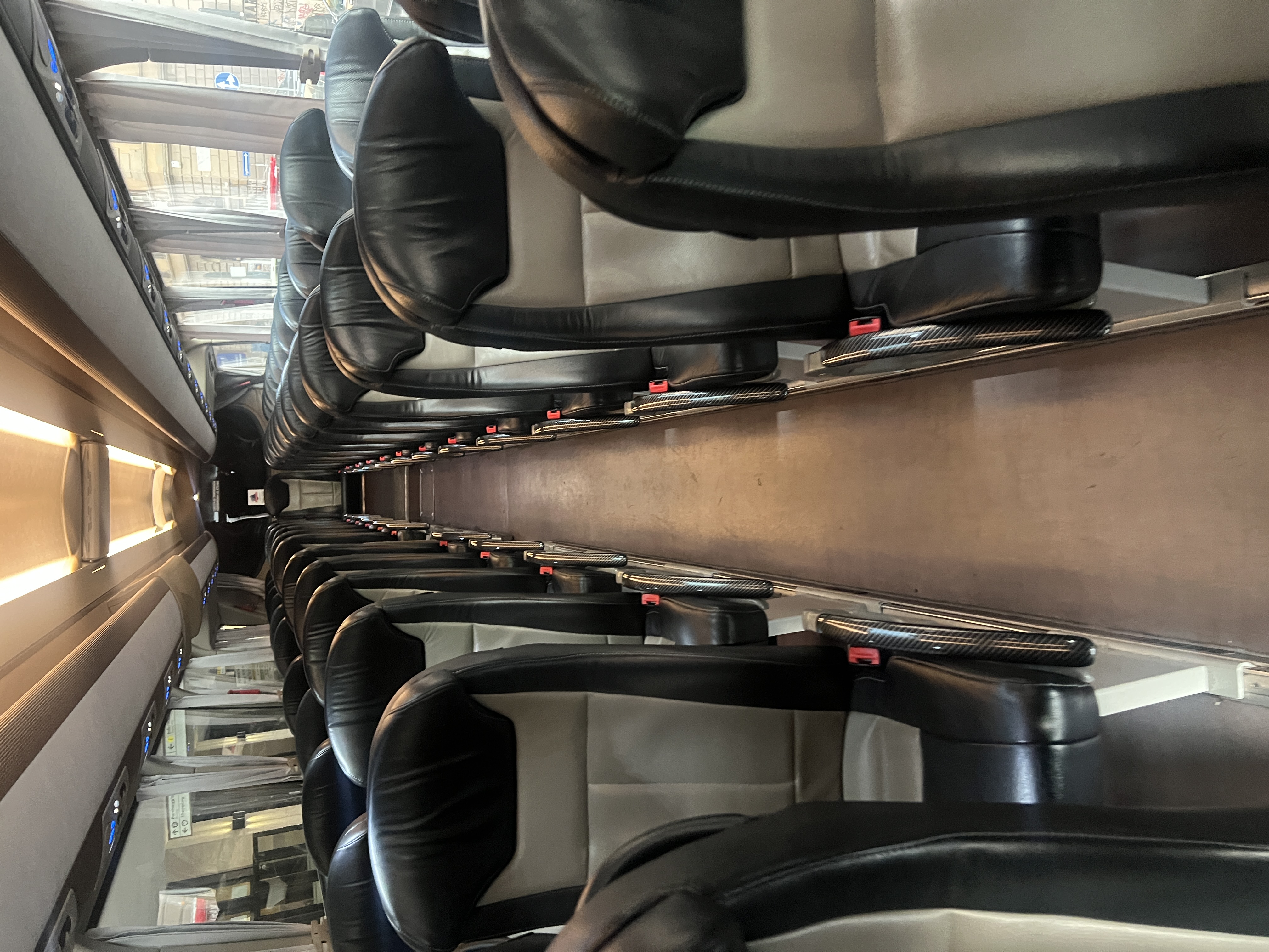 Inside of the Terravision Bus