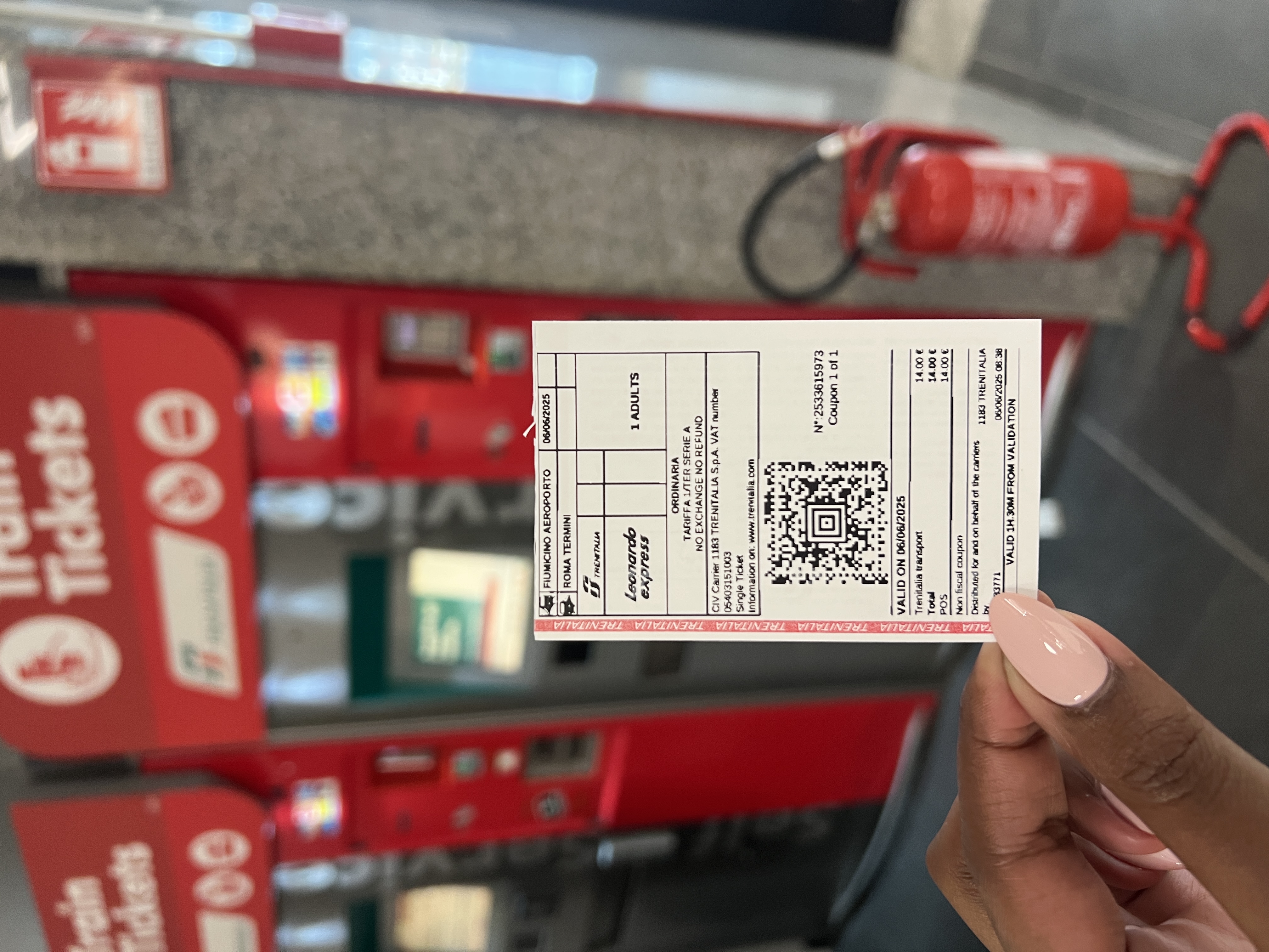 Rome Airport Train Ticket