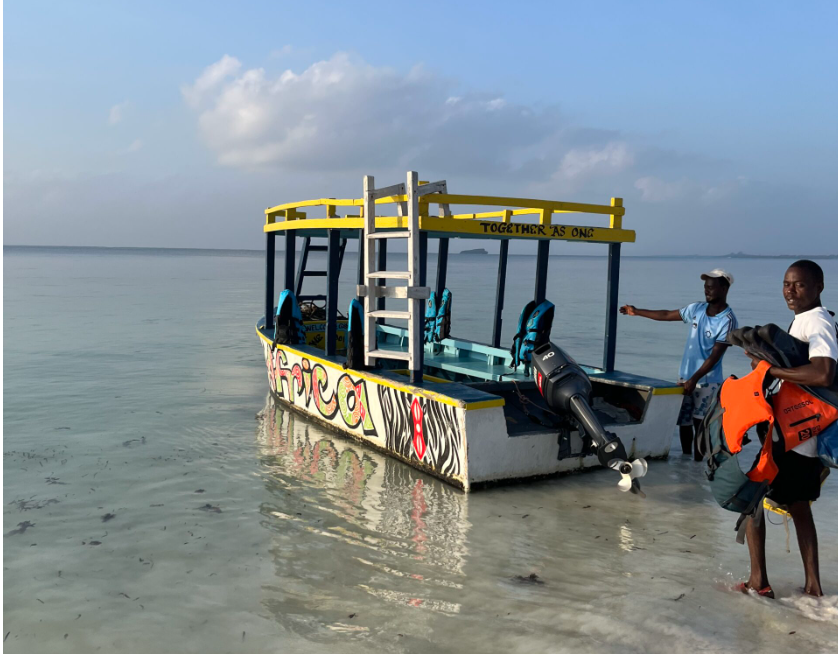 Boat at the beach in Watamu