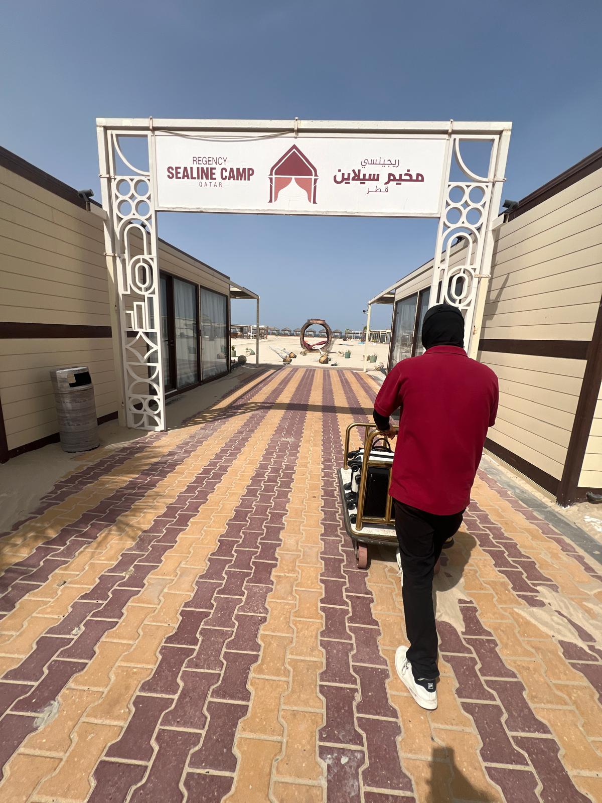 Entrance of the Regency Sealine Camp