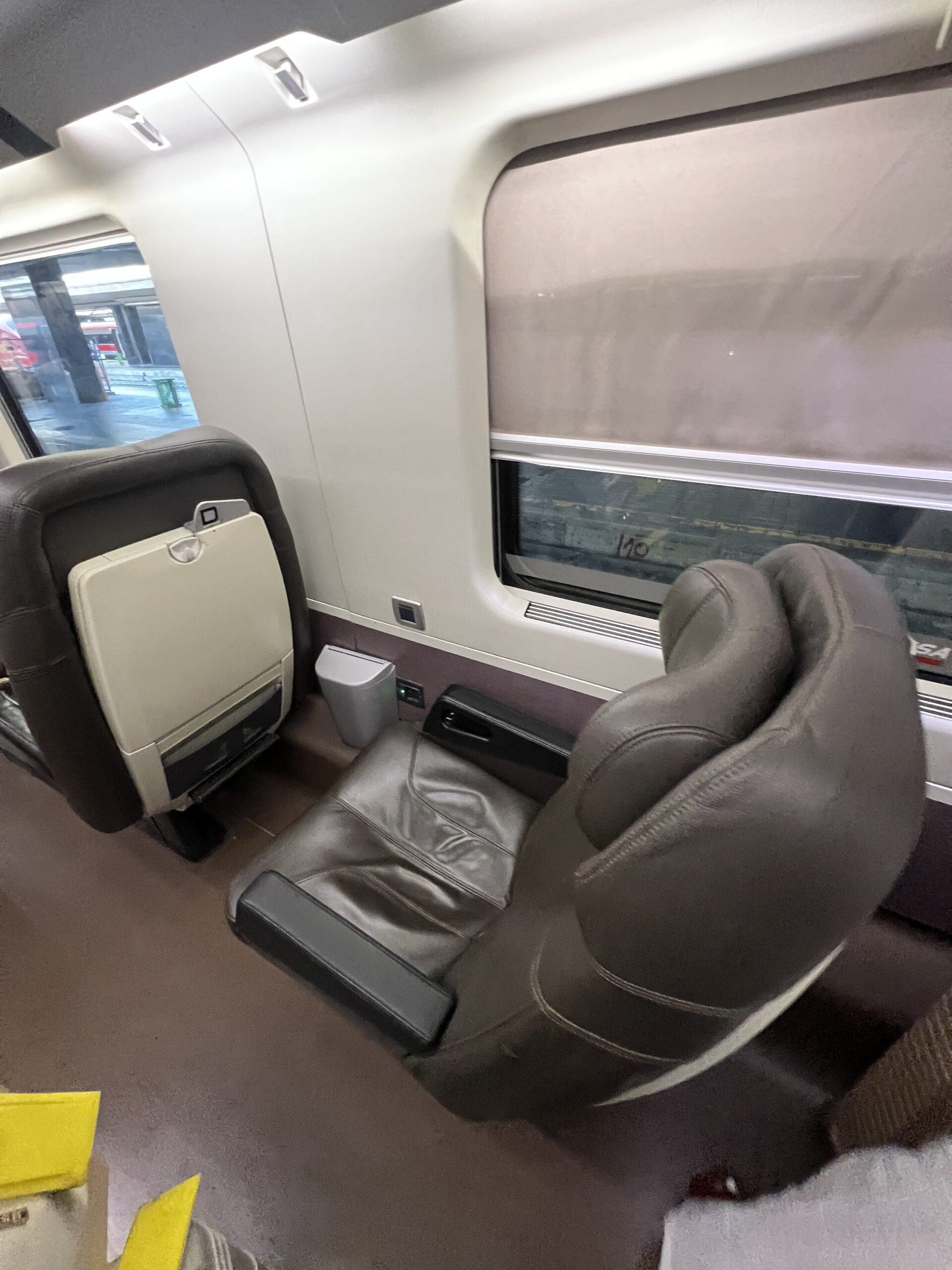 Business Class Seat inside of the train