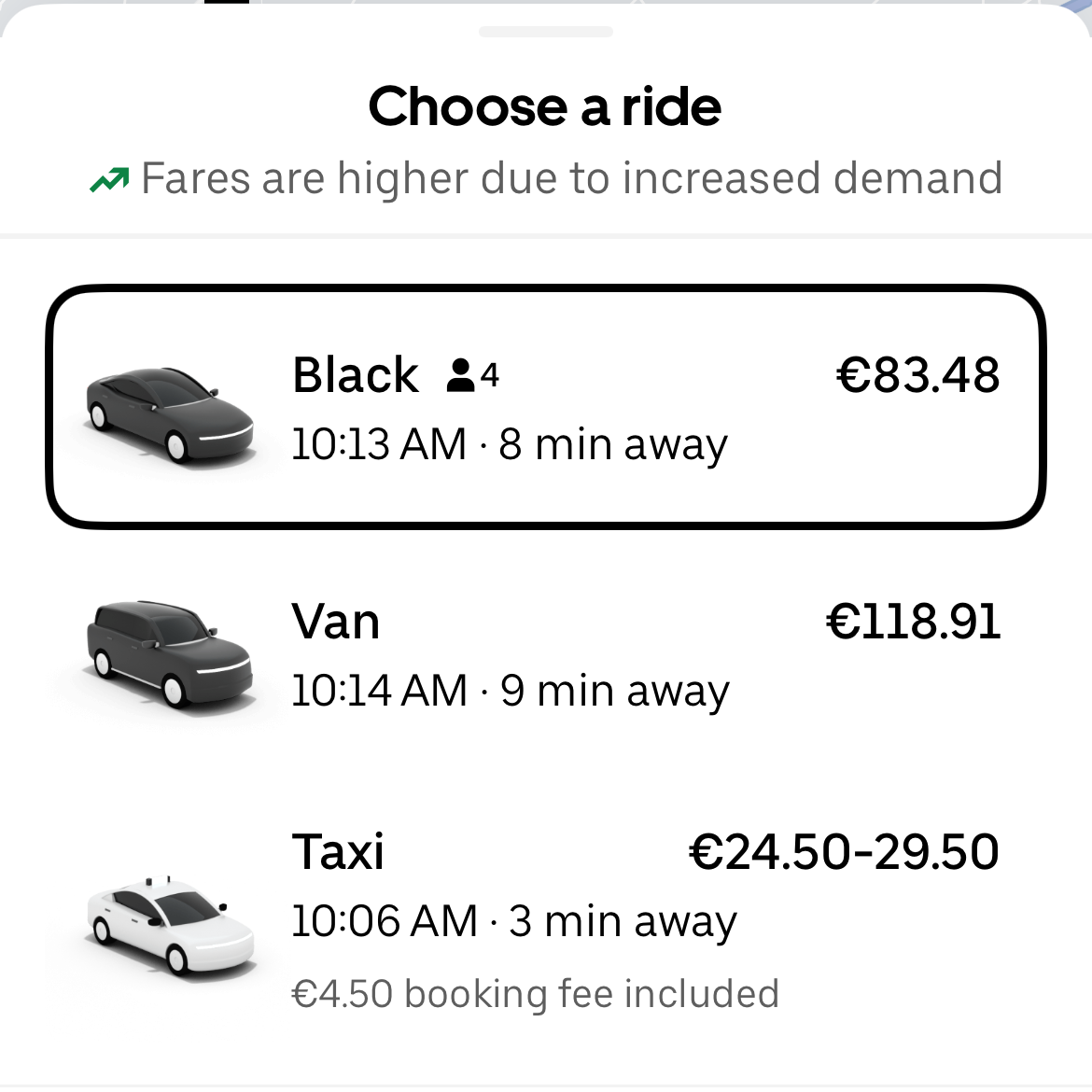 Uber in Rome
