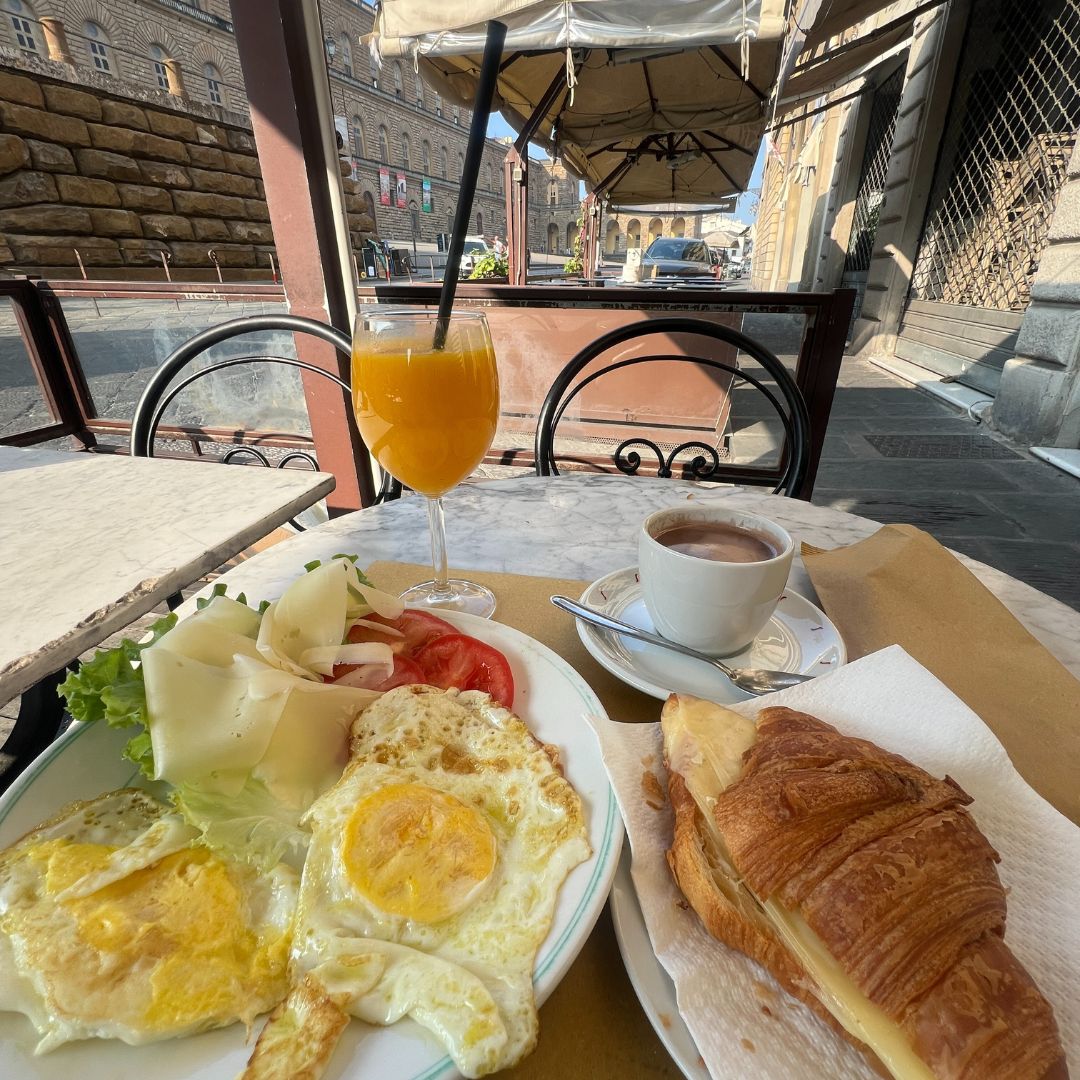 Breakfast spread at Bar Pitti Cafe