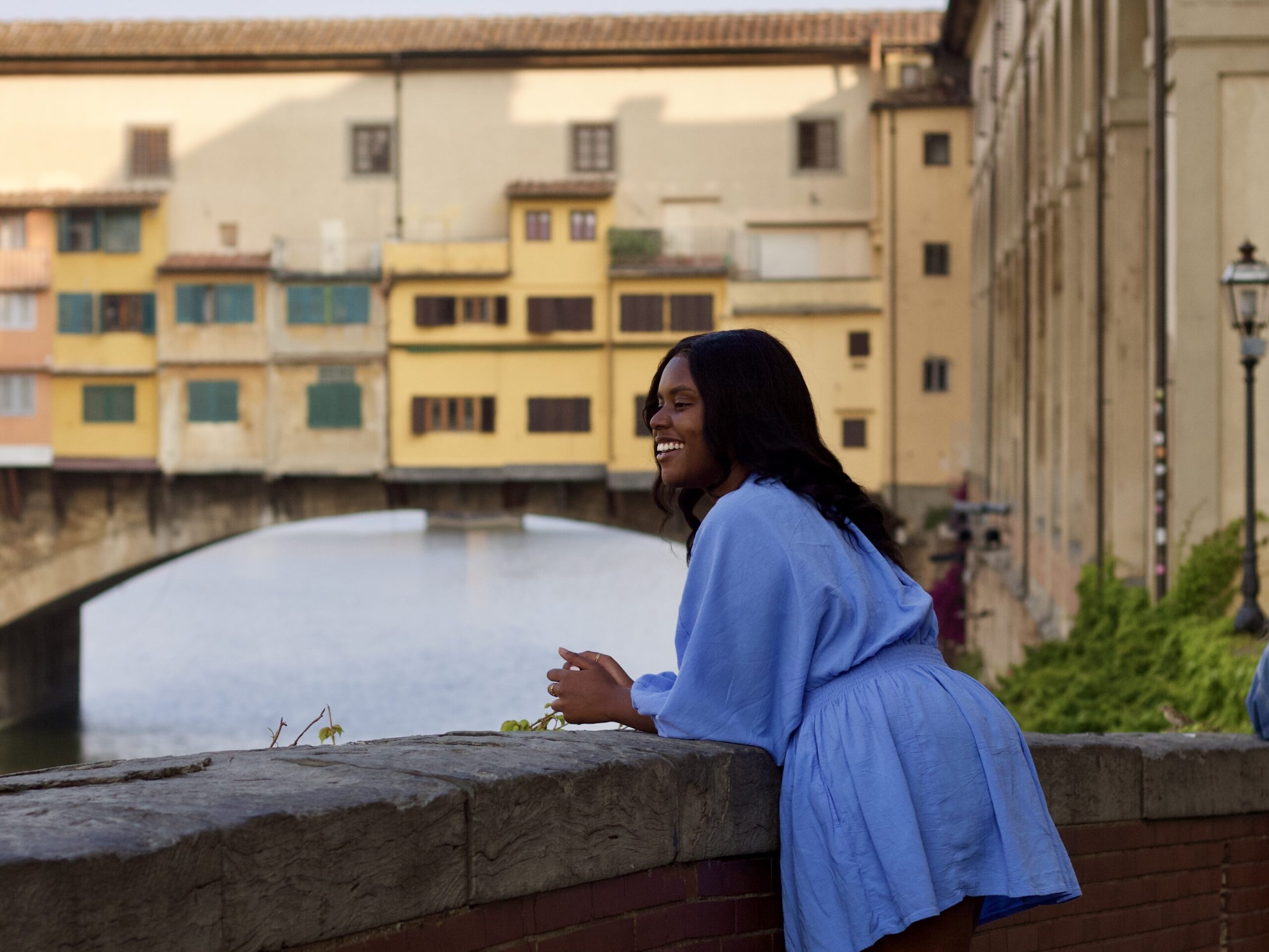 Christina Jane at the Ponte Vecchio Bridge