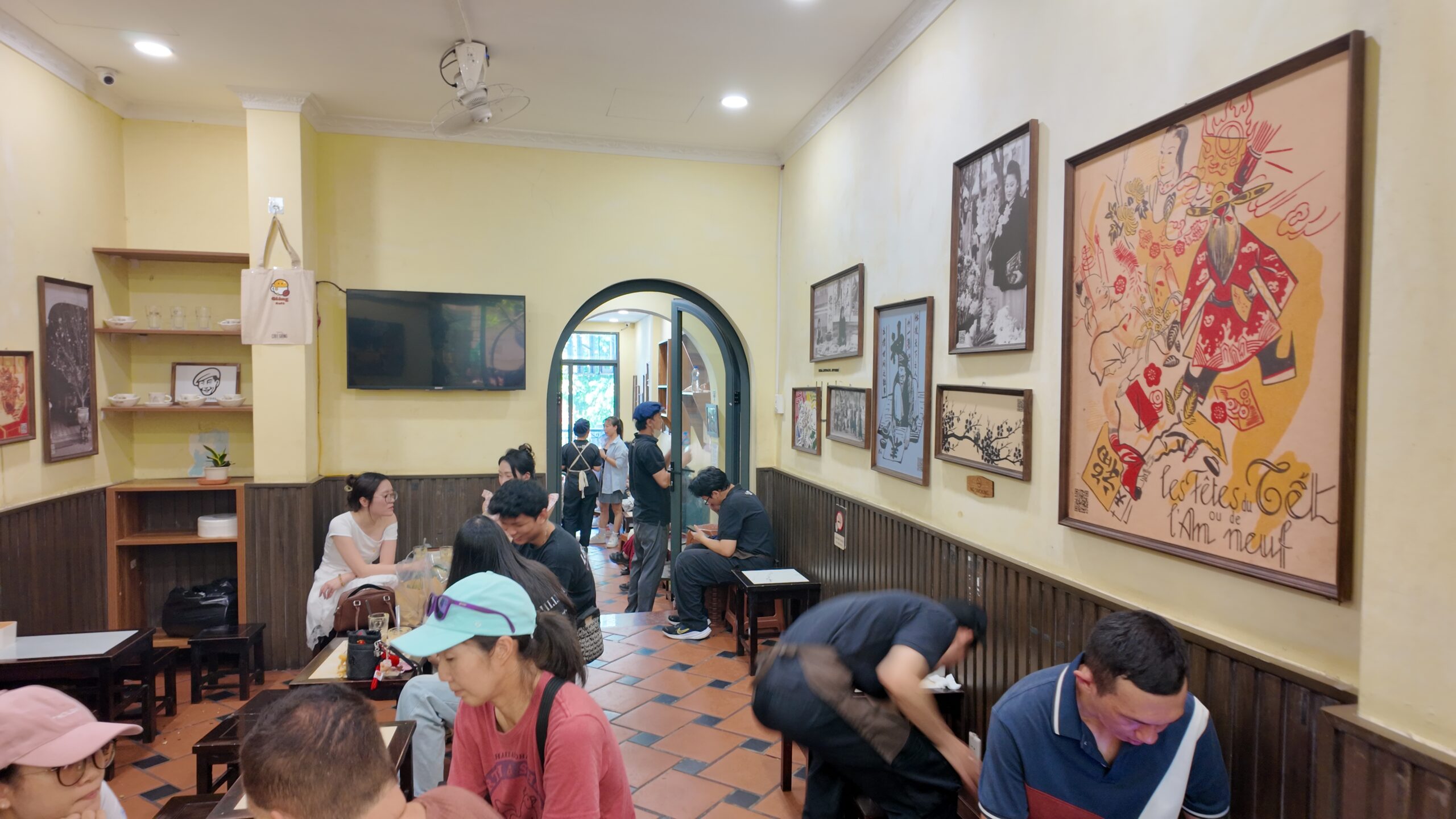 Inside of Cafe Giang 