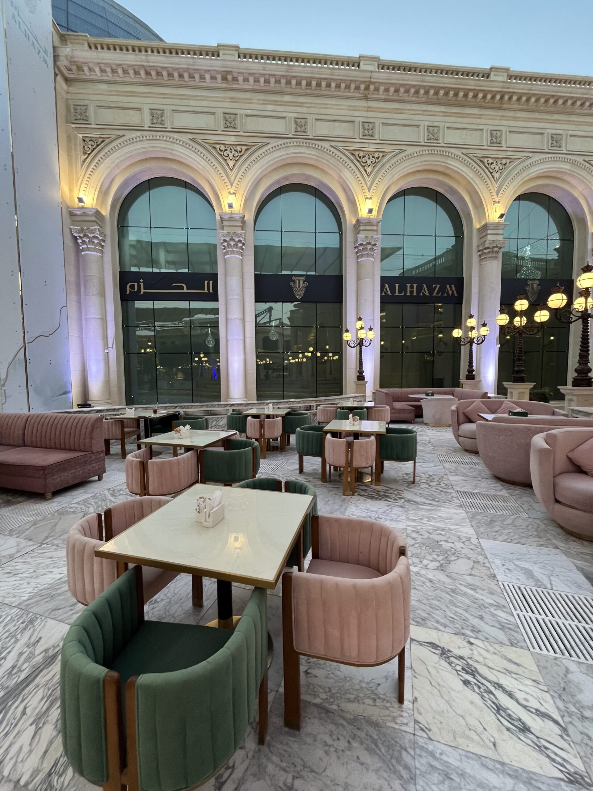 Cafe inside of Alhazm Mall 