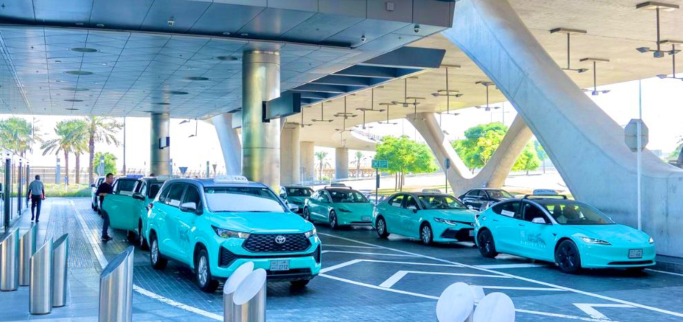 Karwa taxis at the airport 