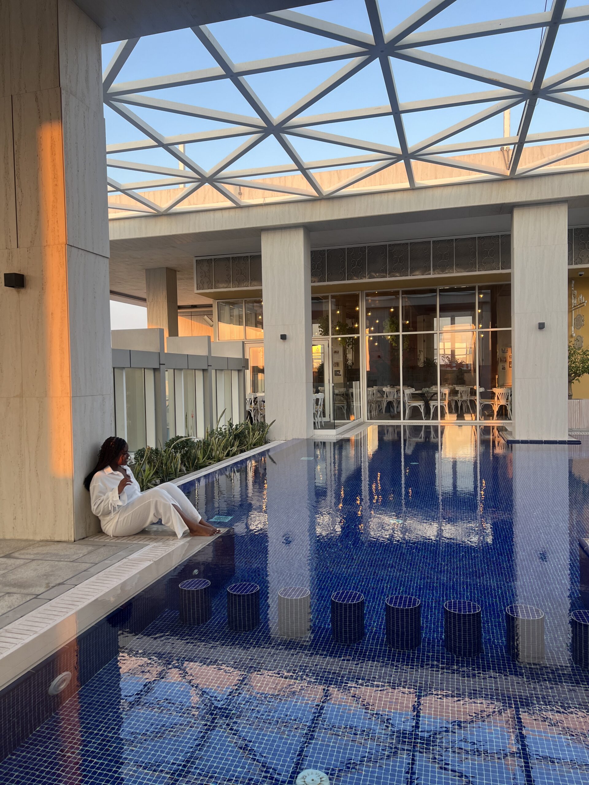Christina Jane at the pool 