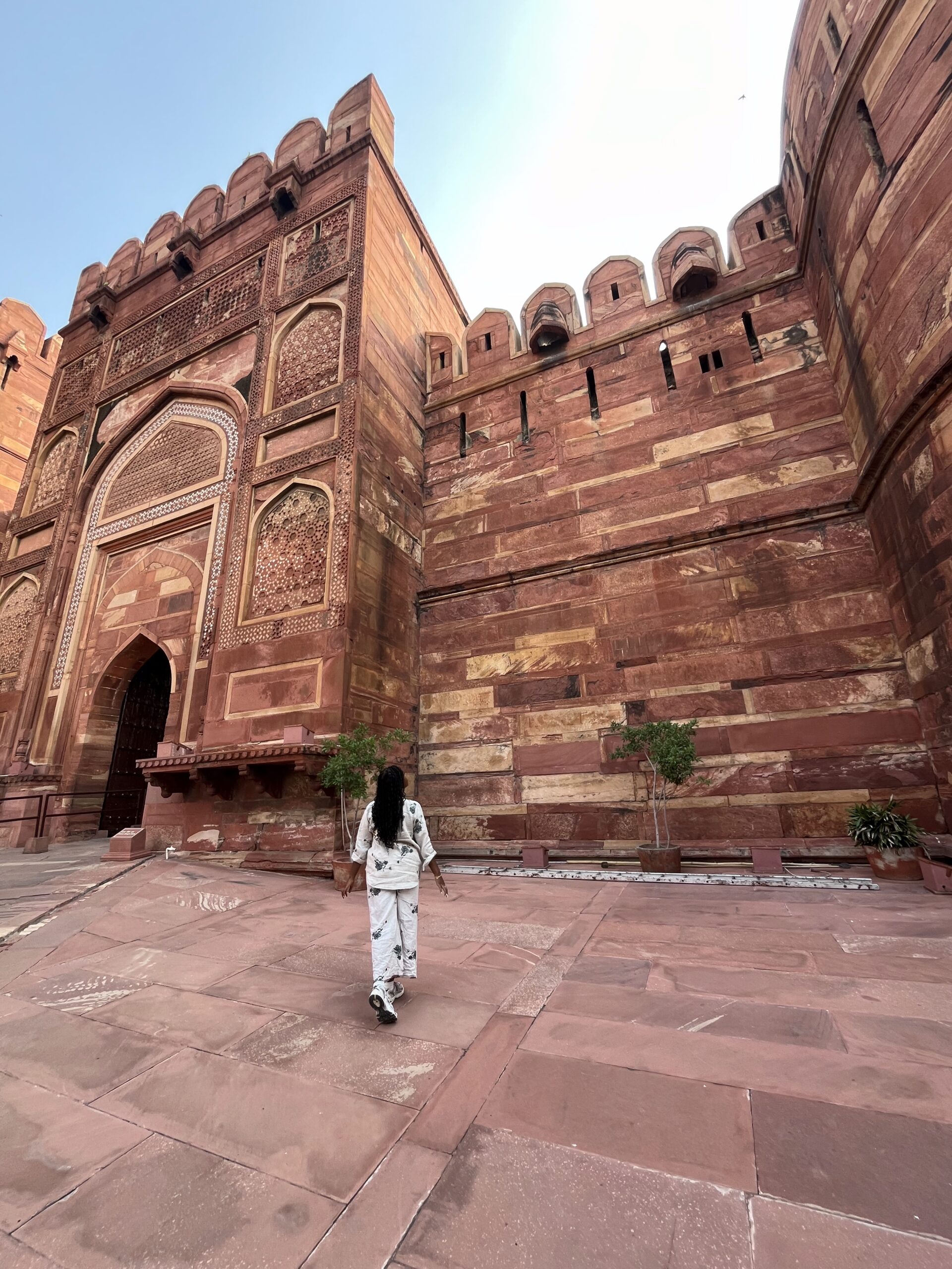 Christina Jane at the Agra Fort 