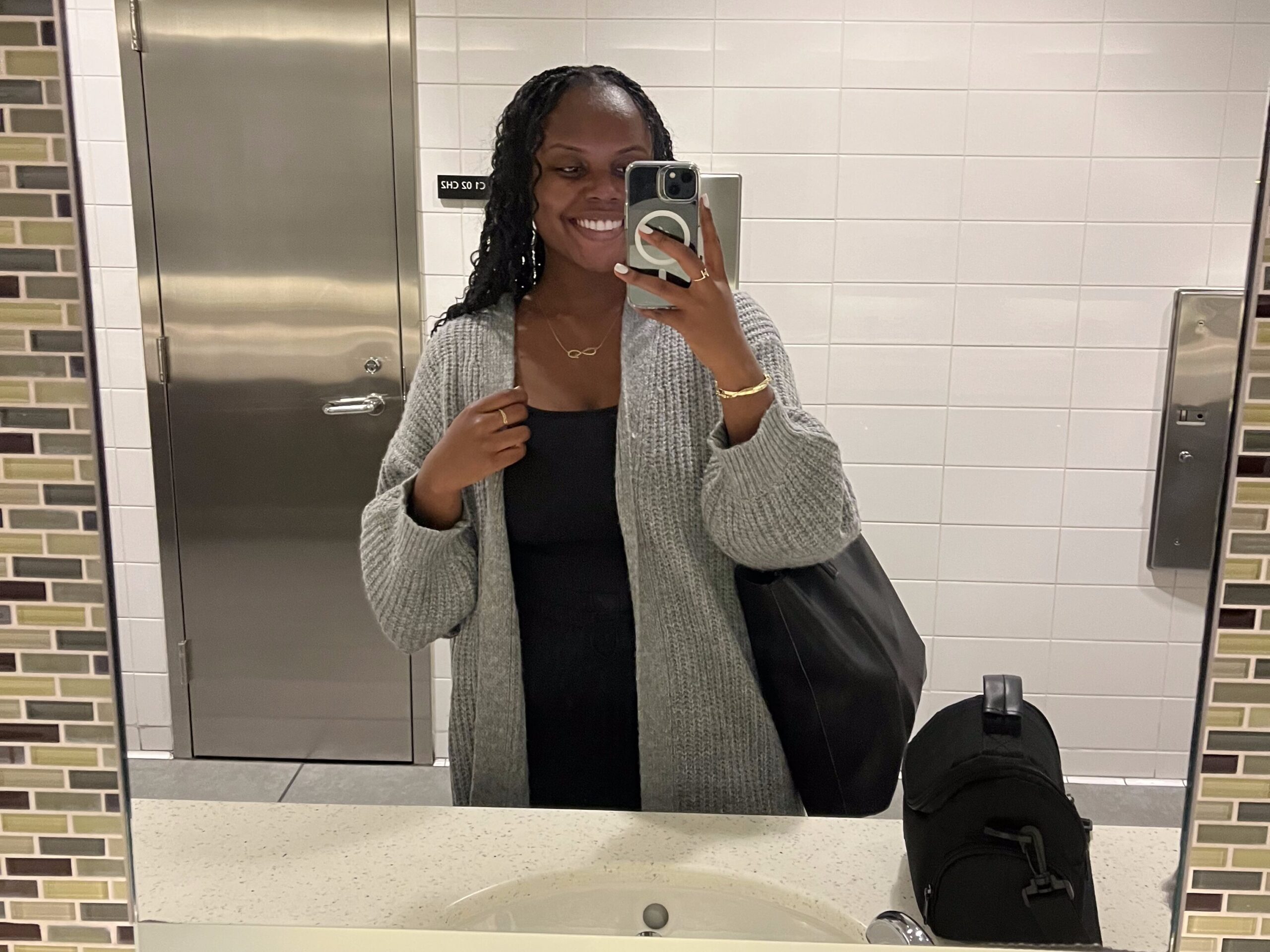 Christina Jane at the airport 